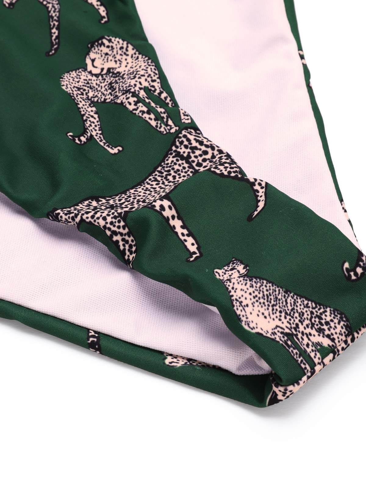Green 1930s Jaguar Vintage Halter One-piece Swimsuit - Image 5