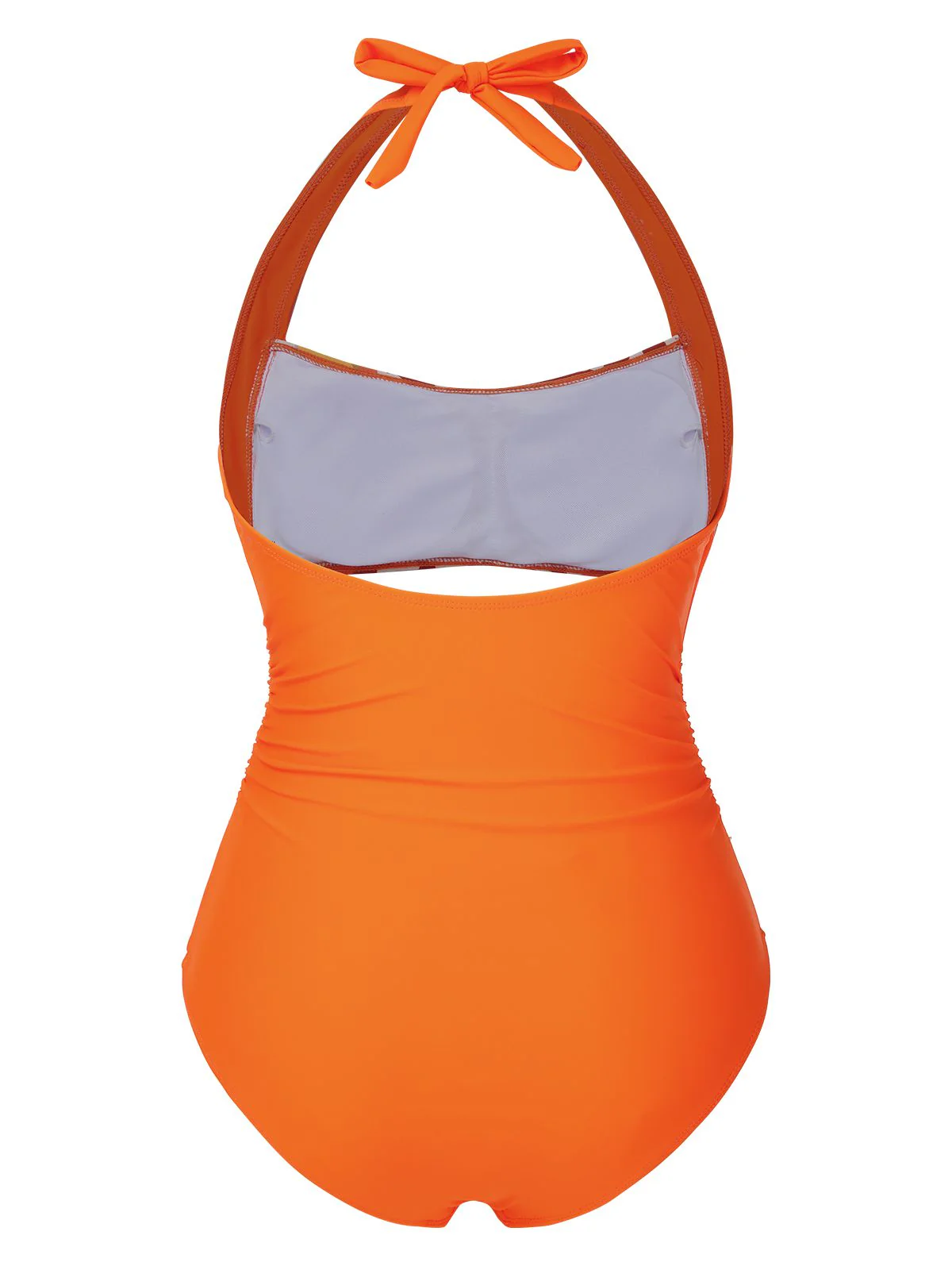 [US Warehouse] Green 1930s Peony Halter One-Piece Swimsuit - Image 10