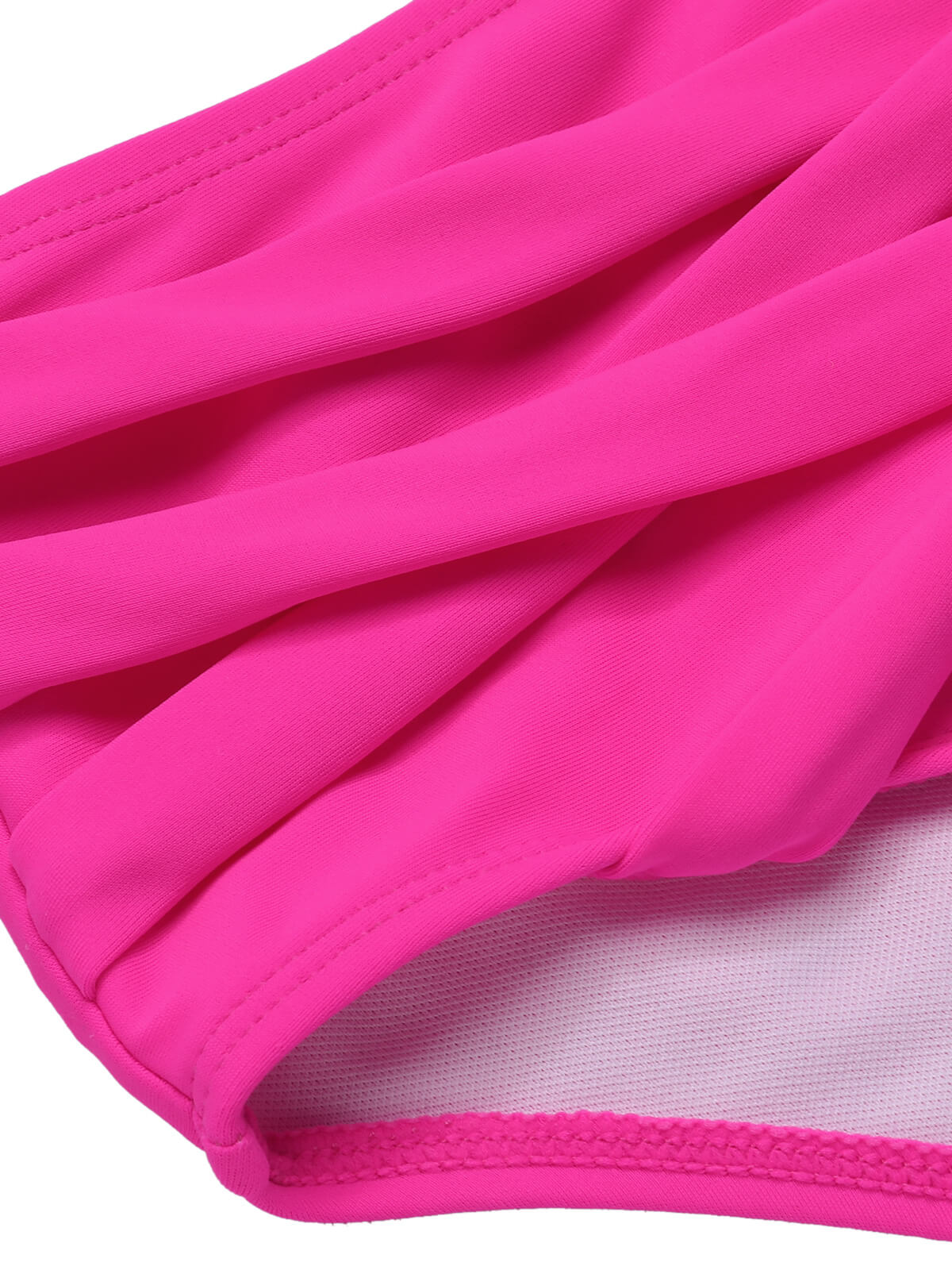 [US Warehouse] Pink 1960s Solid Strap Bandage Bikini Set - Image 4
