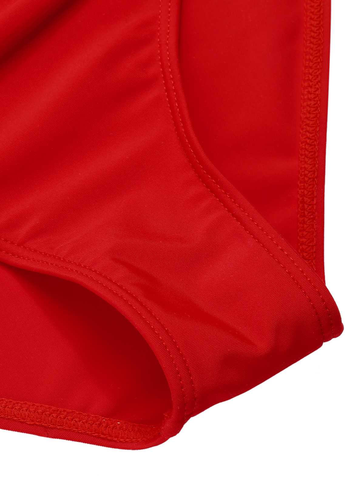 Red 1960s Halter Roses Swimsuit - Image 8