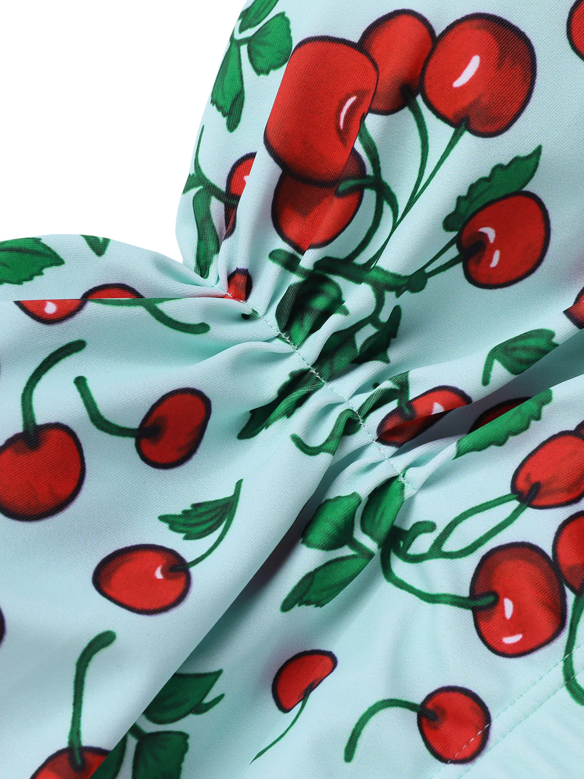[Pre-Sale] Retro 1950s Cherry Summer Halter Swimsuit - Image 3