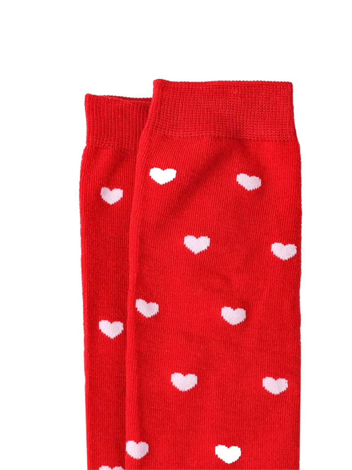 Valentine Heart Lip High-Thigh Socks - Image 9