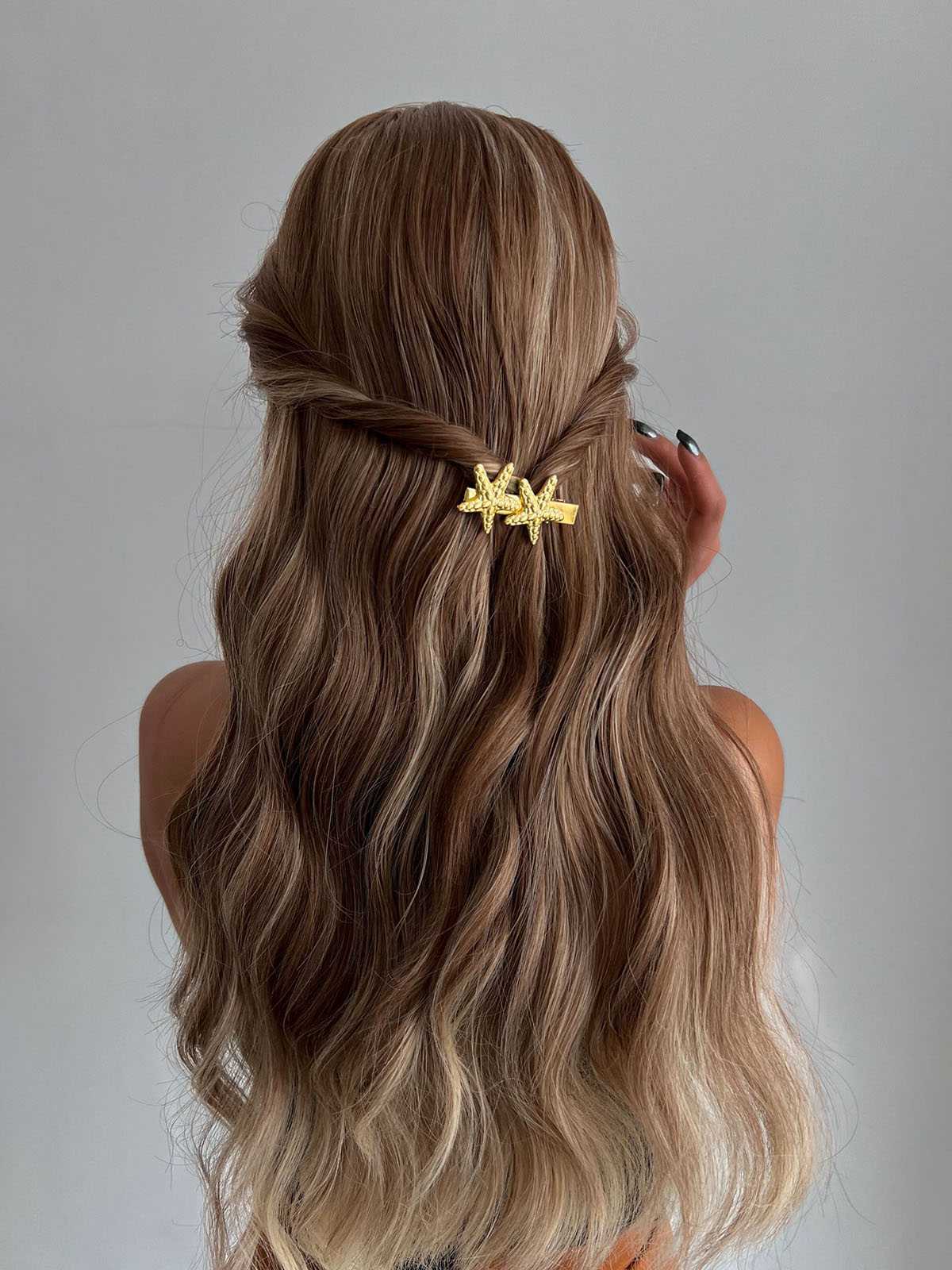 Vintage 3D Starfish Metal Hairpin - Image 3