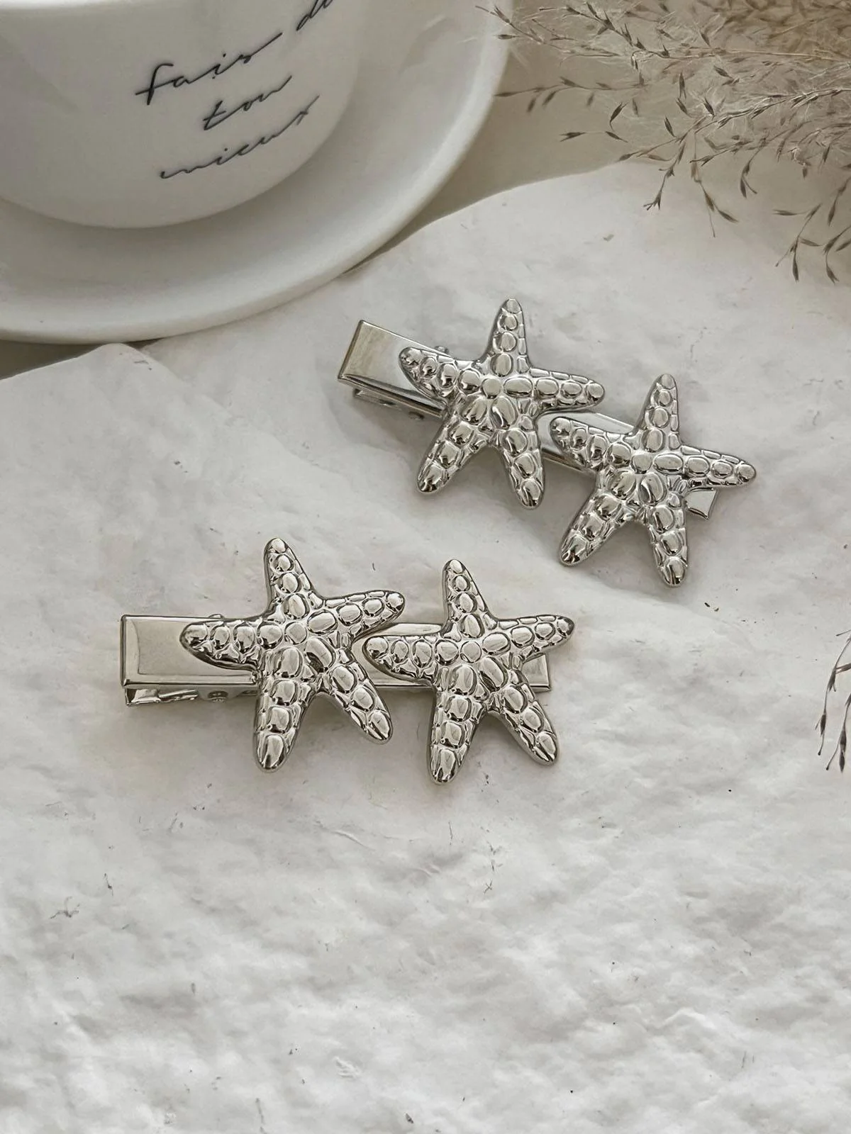 Vintage 3D Starfish Metal Hairpin - Image 6