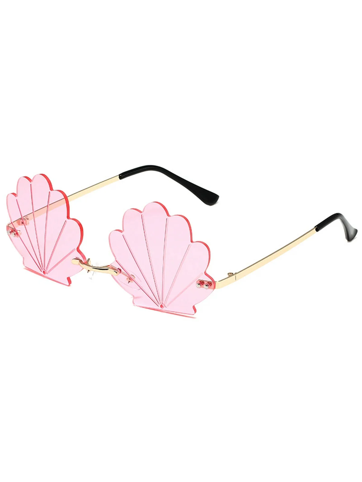 Vintage Alloy Shell Frame Sunglasses - Image 3