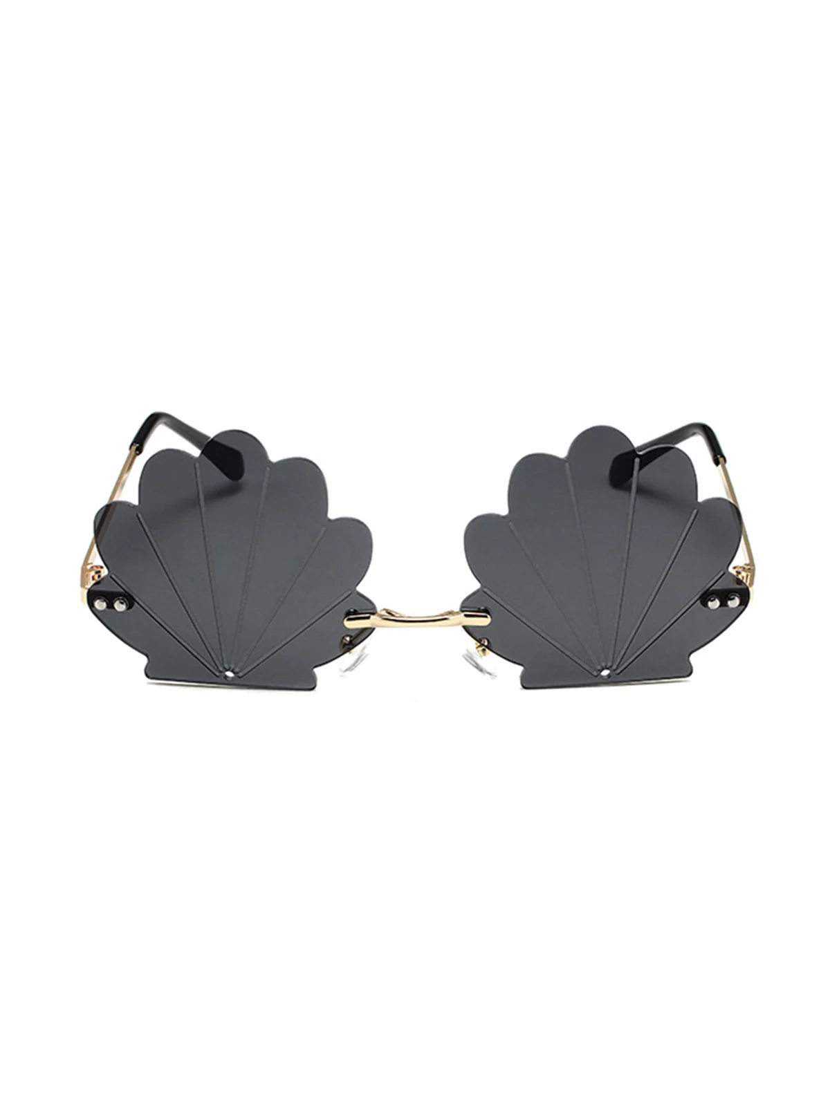 Vintage Alloy Shell Frame Sunglasses - Image 5