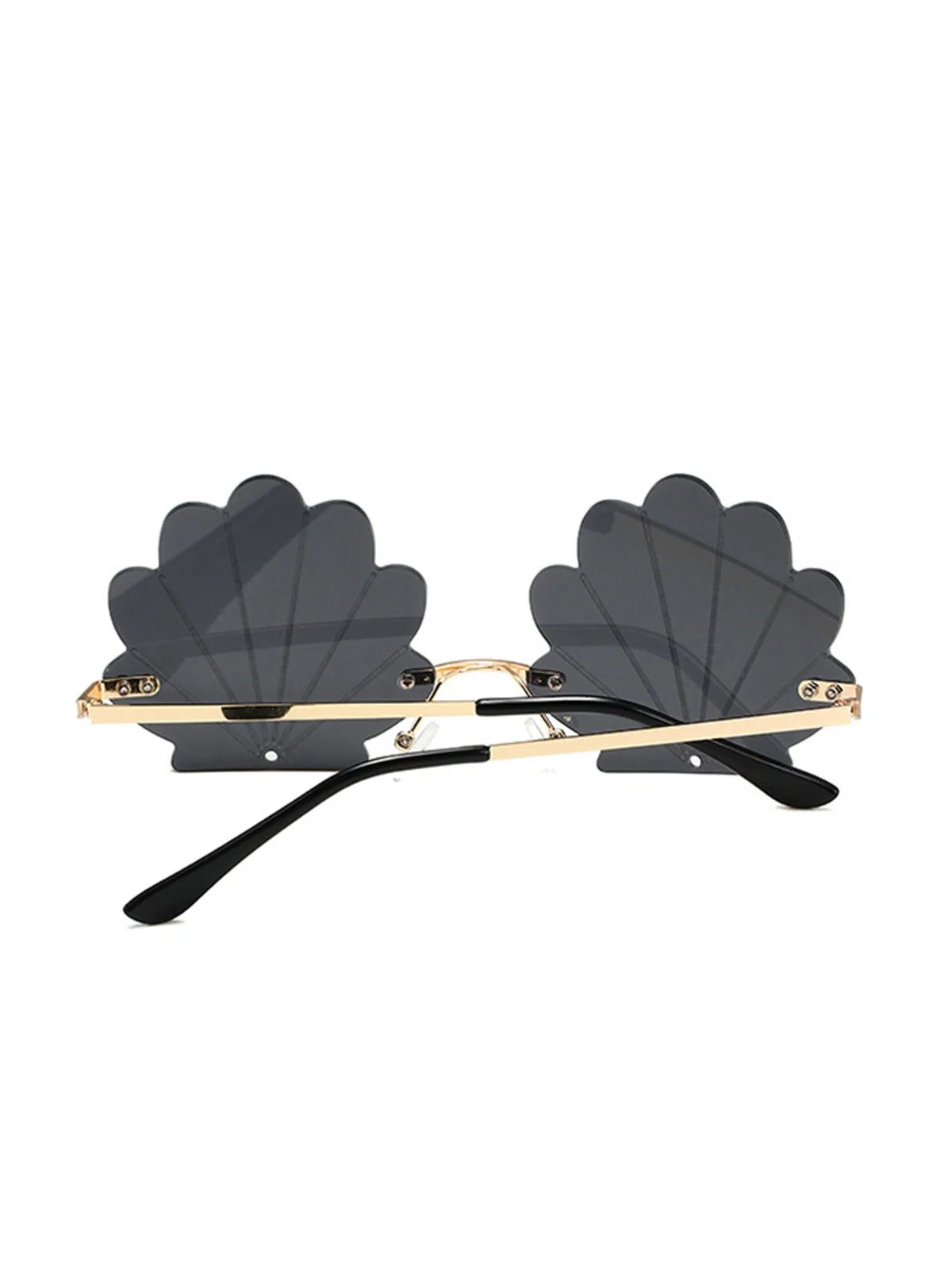 Vintage Alloy Shell Frame Sunglasses - Image 6
