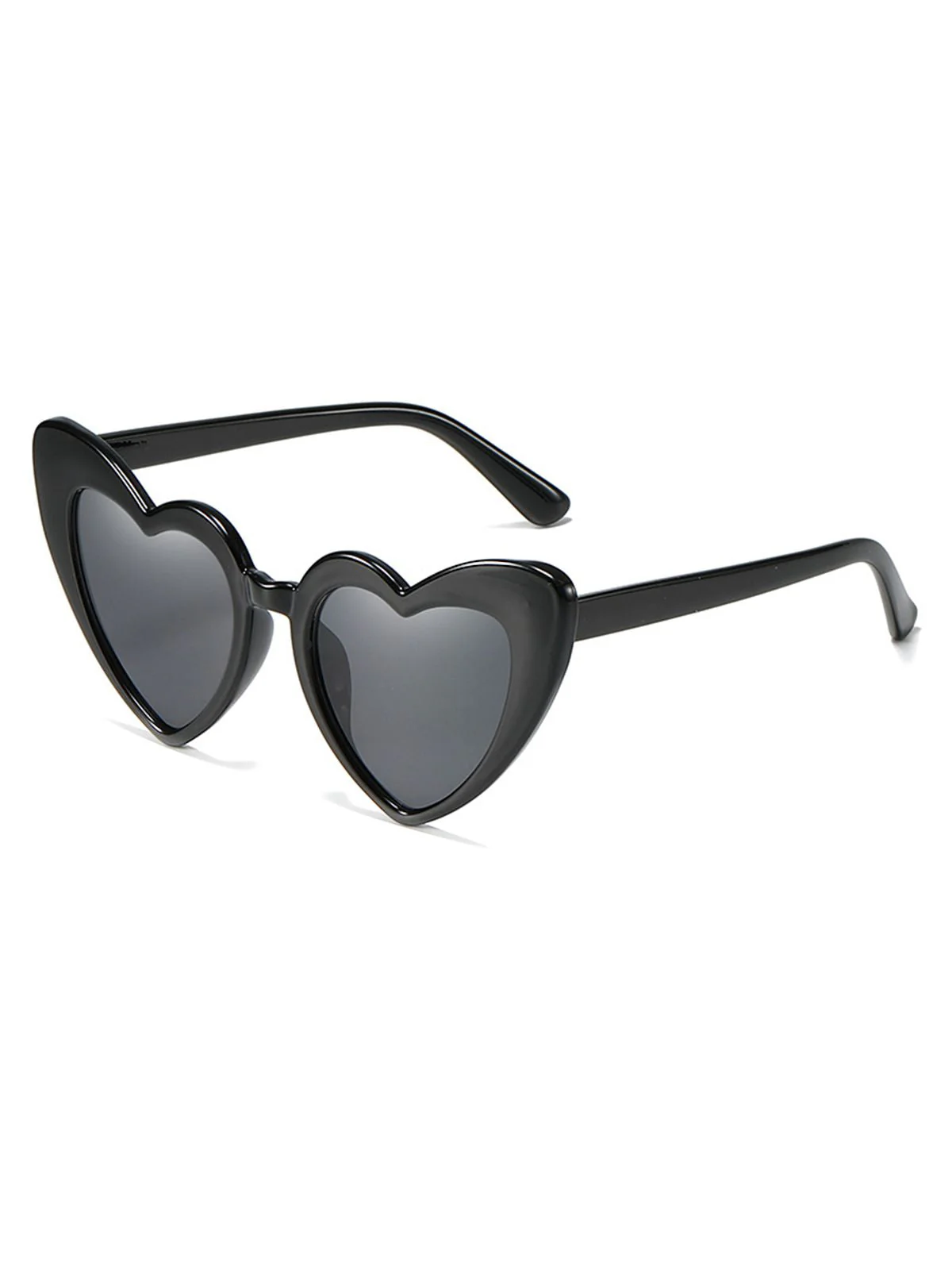 Vintage Alloy Temple Heart Frame Sunglasses - Image 5