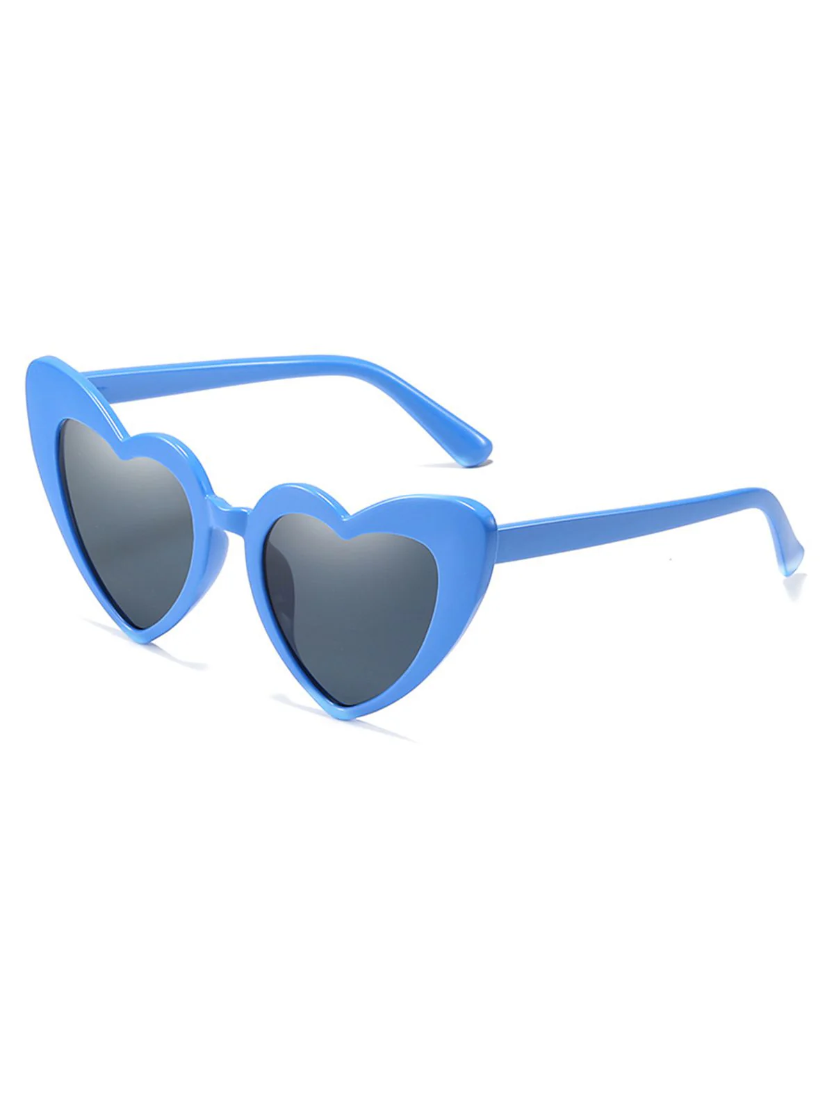 Vintage Alloy Temple Heart Frame Sunglasses - Image 8