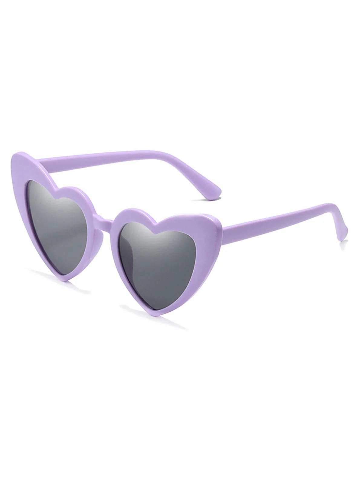 Vintage Alloy Temple Heart Frame Sunglasses - Image 8