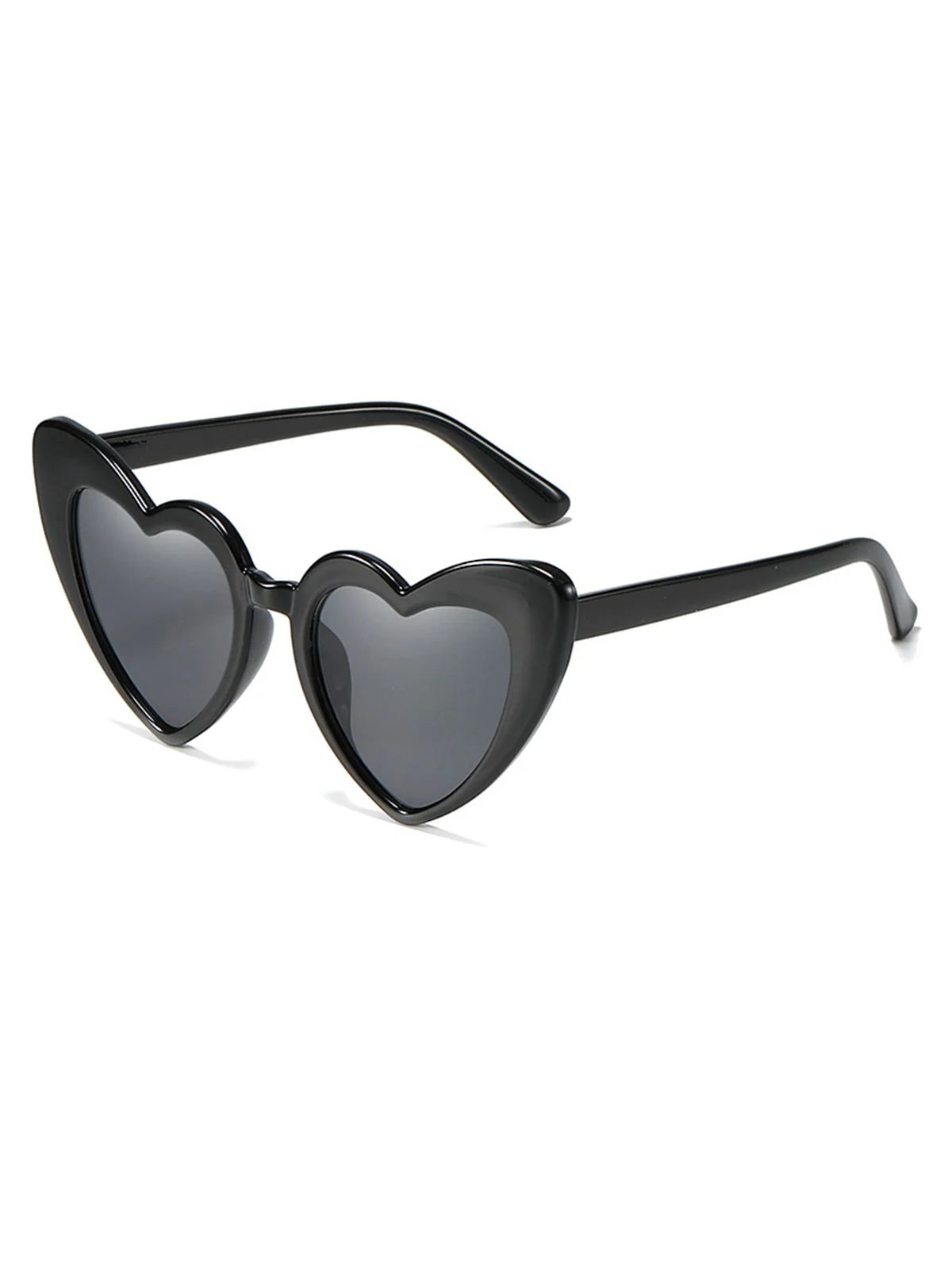 Vintage Alloy Temple Heart Frame Sunglasses - Image 2