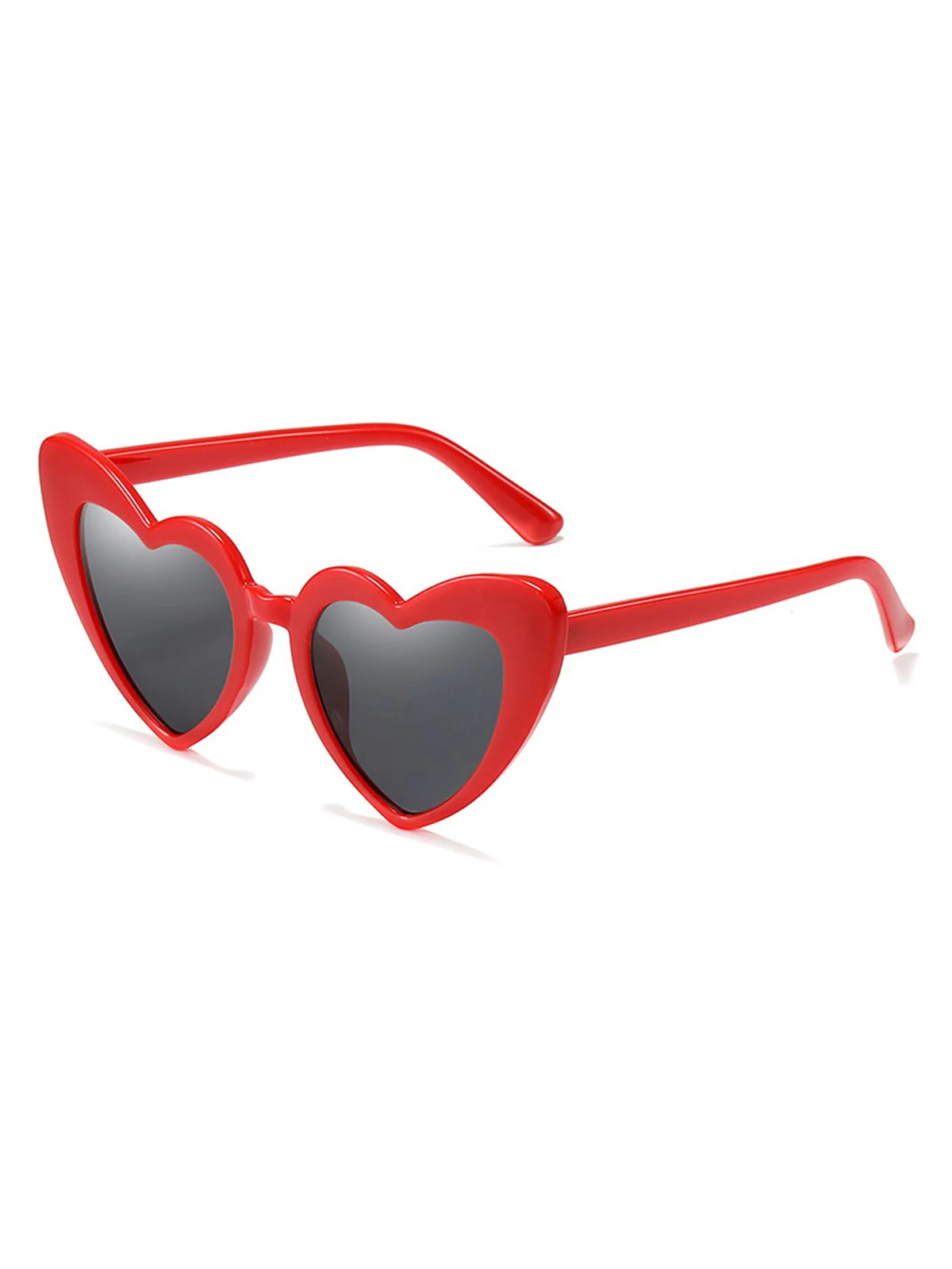 Vintage Alloy Temple Heart Frame Sunglasses - Image 5