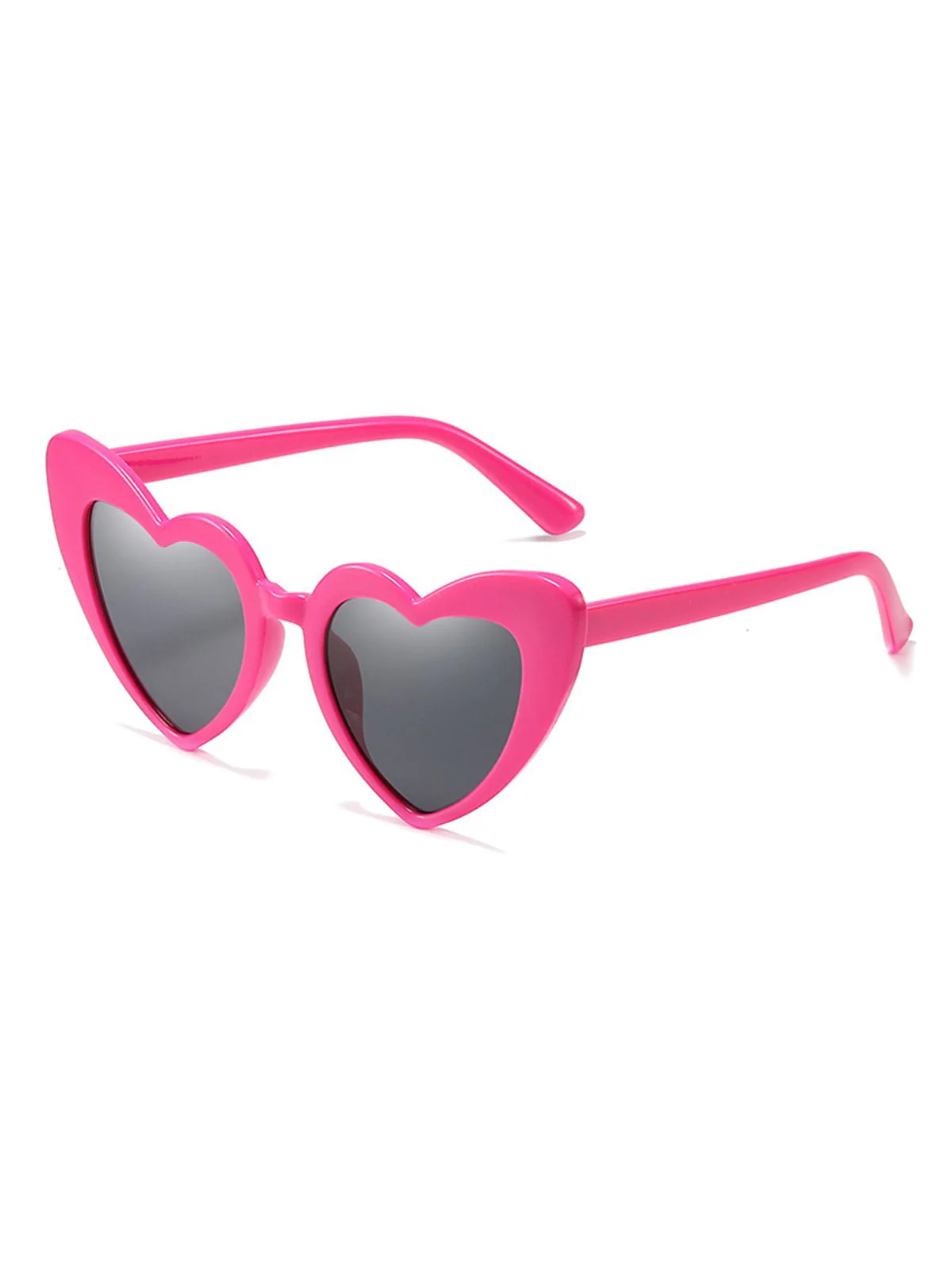 Vintage Alloy Temple Heart Frame Sunglasses - Image 4