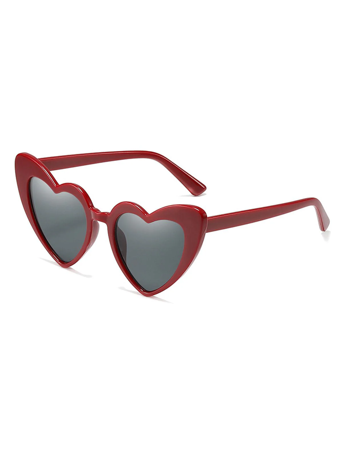 Vintage Alloy Temple Heart Frame Sunglasses - Image 6