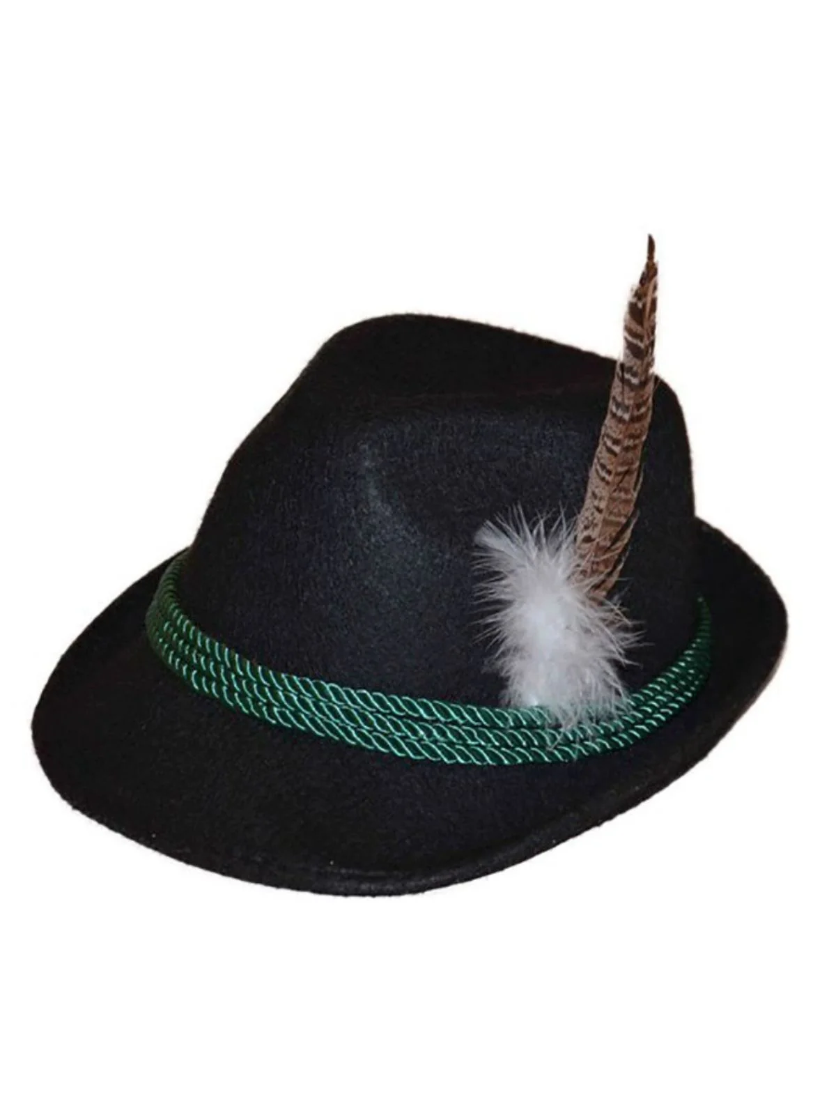 Vintage Bavarian Alpine Jazz Hat With Feather - Image 2
