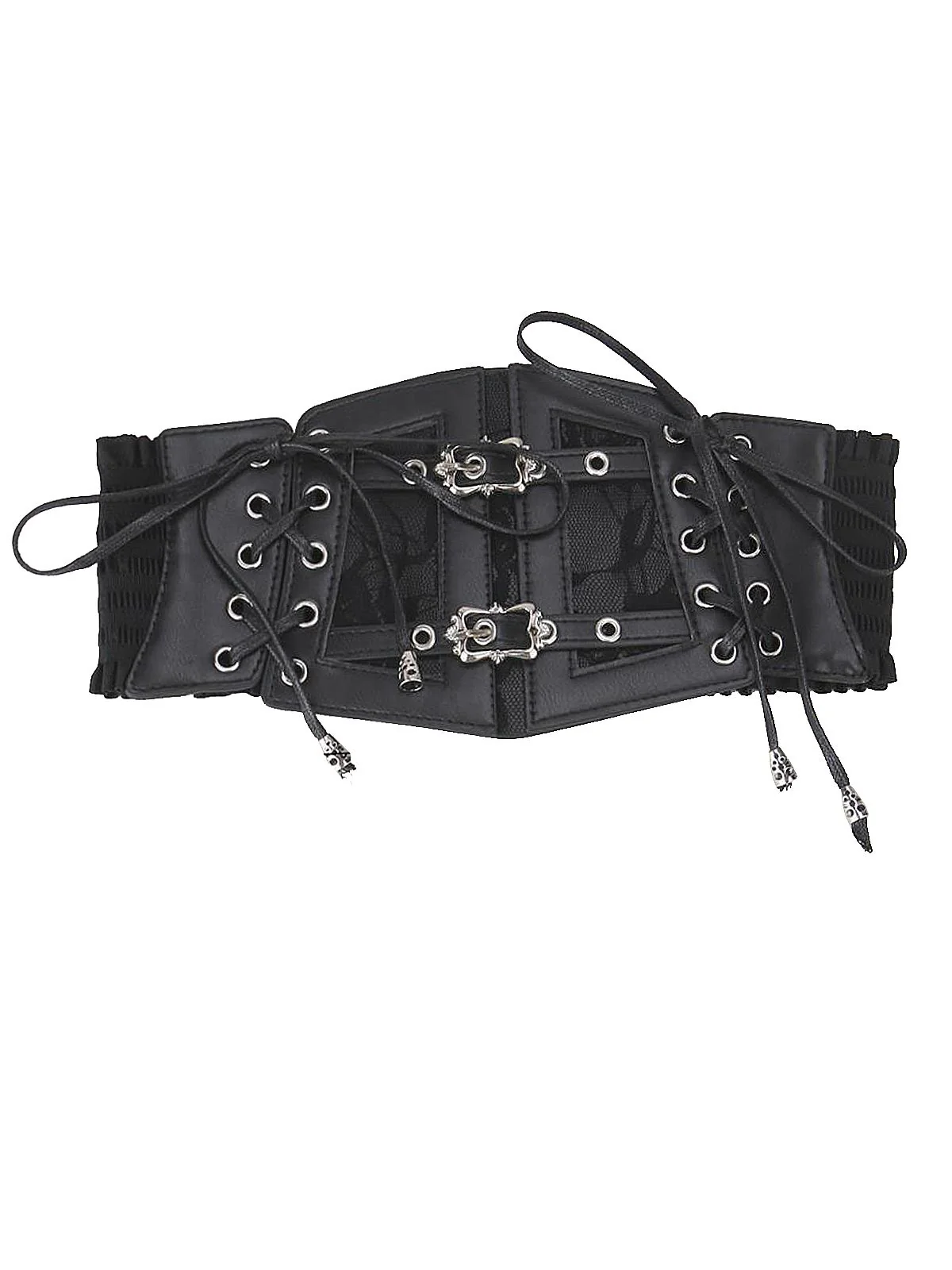 Vintage Black Lace Waistband - Image 2