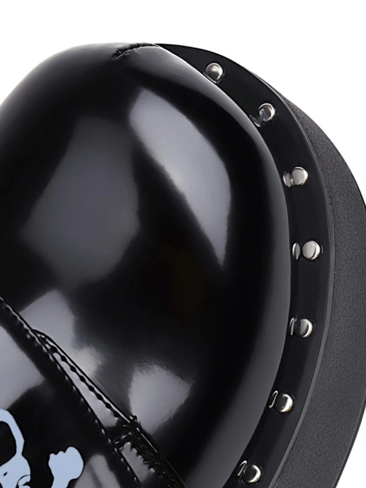Vintage Black Toxic Skull Platform Shoes - Image 6