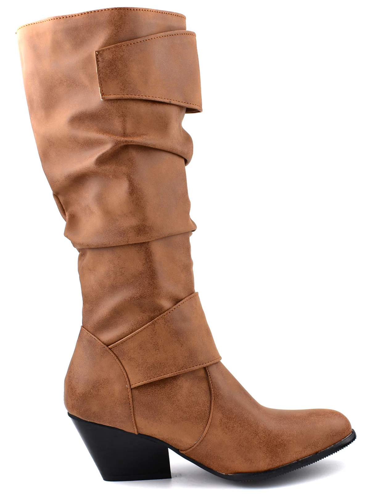 Vintage Buckle Western Style Cowboy Boots - Image 11
