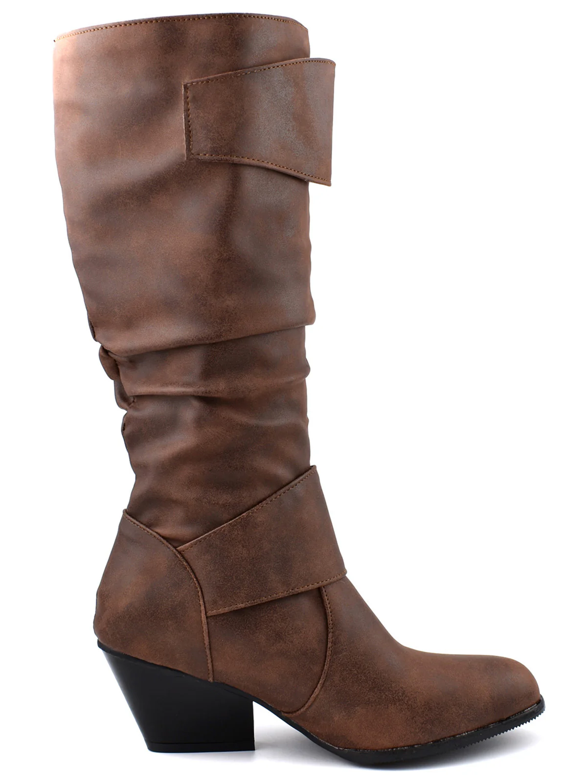 Vintage Buckle Western Style Cowboy Boots - Image 8