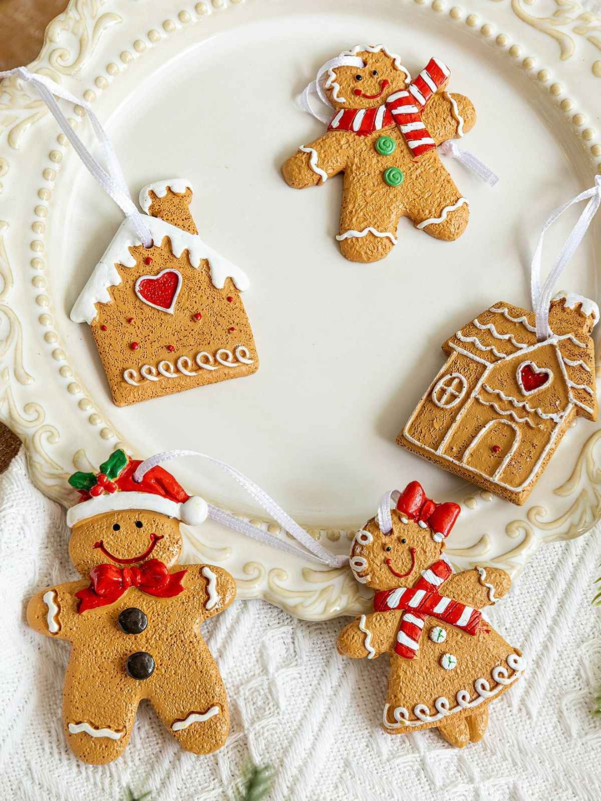 Vintage Christmas Gingerbread Man Ornaments - Image 8