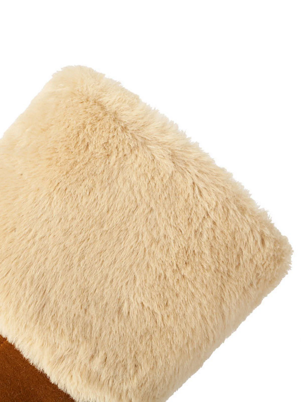 Vintage Contrasted Suede Plush Chunky Boots - Image 17