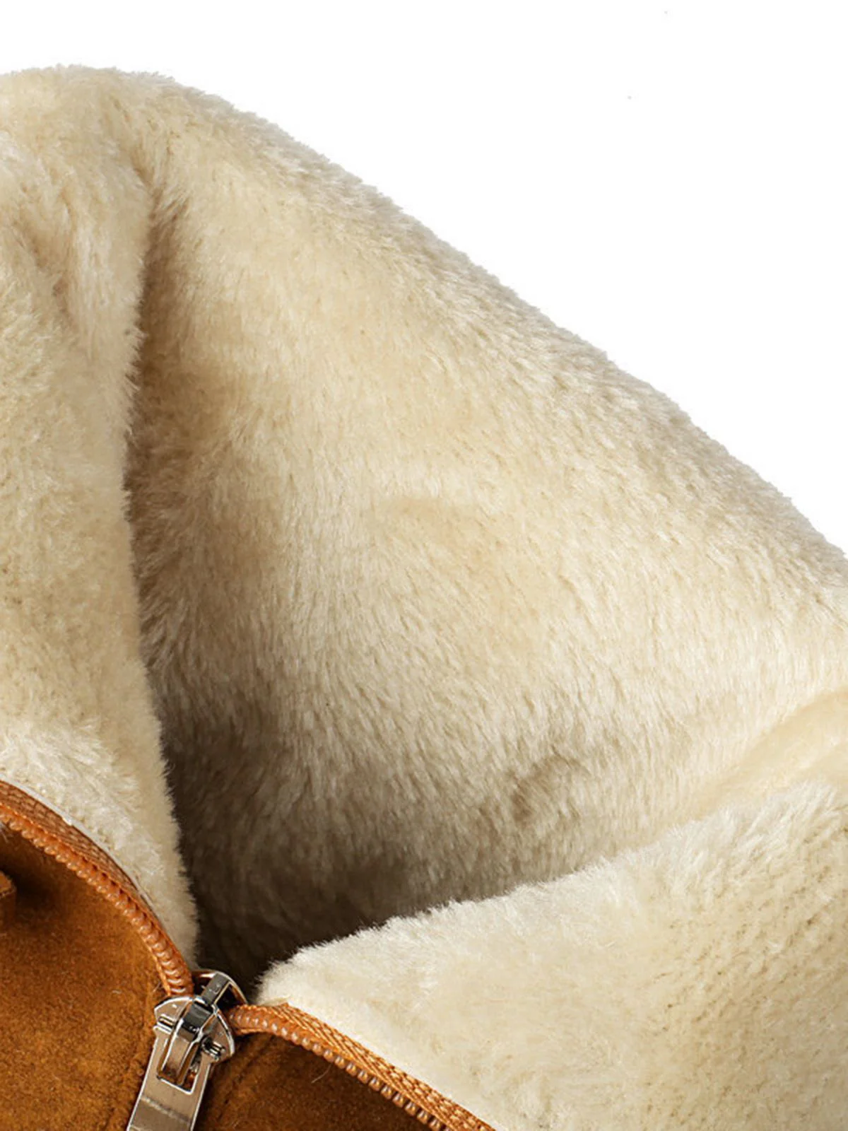 Vintage Contrasted Suede Plush Chunky Boots - Image 18