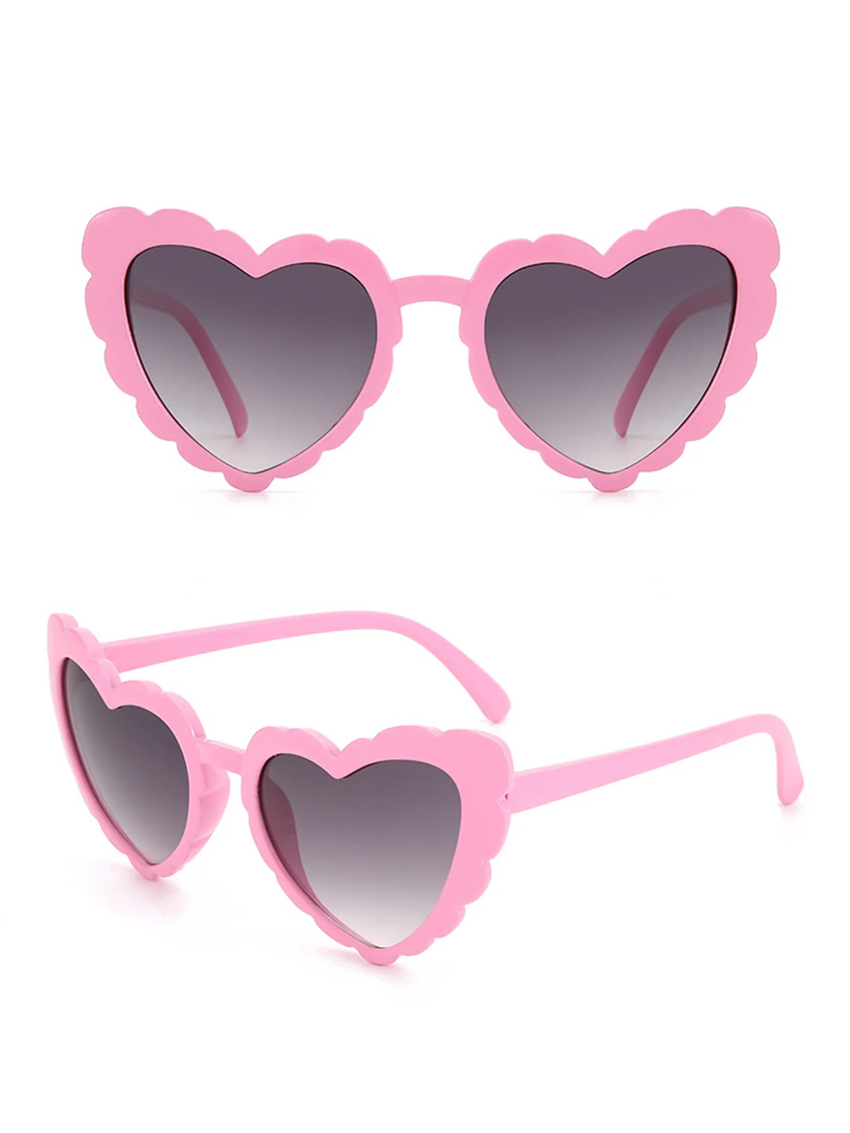 Vintage Curved Heart Frame Sunglasses - Image 2