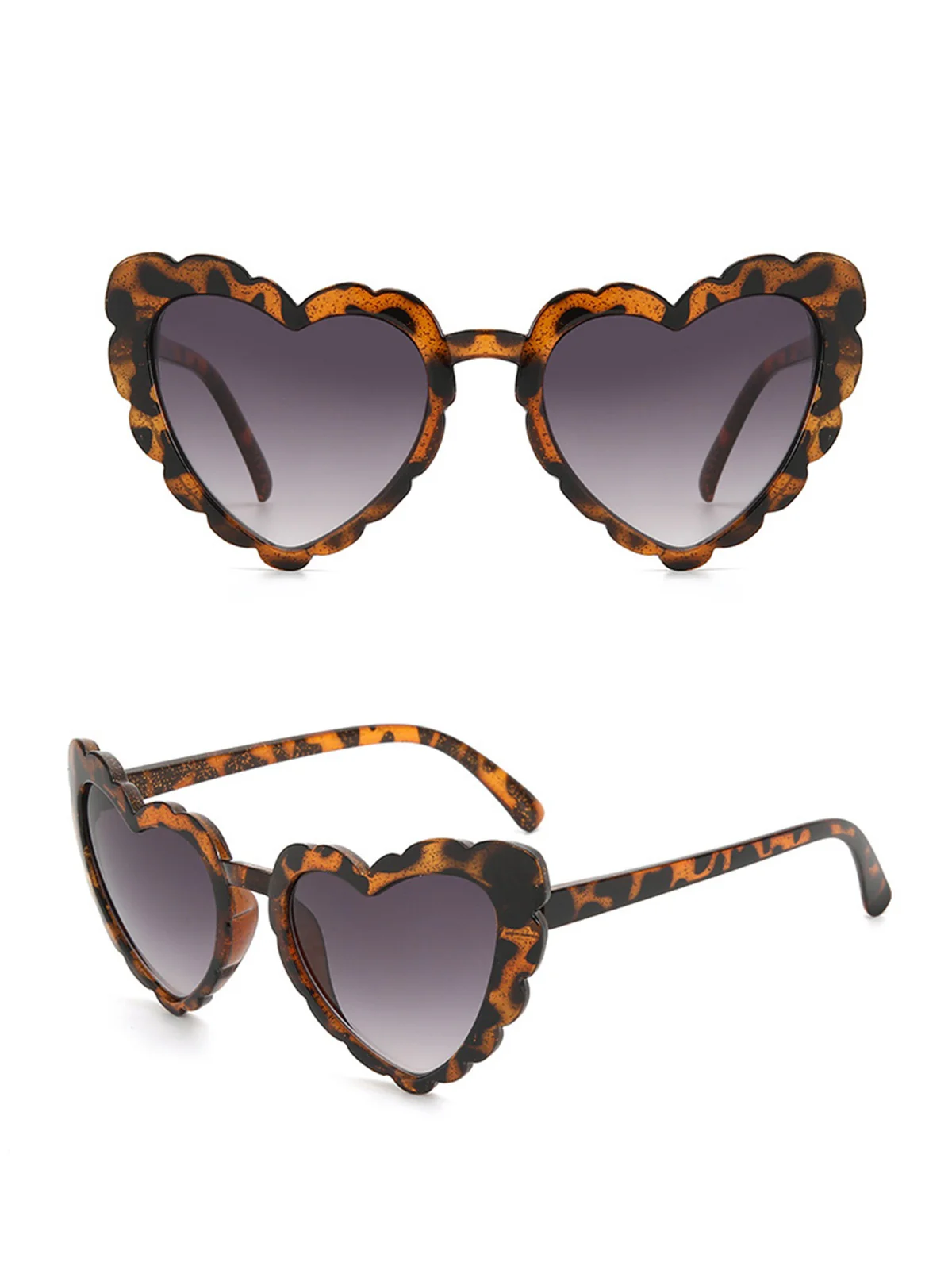 Vintage Curved Heart Frame Sunglasses - Image 7