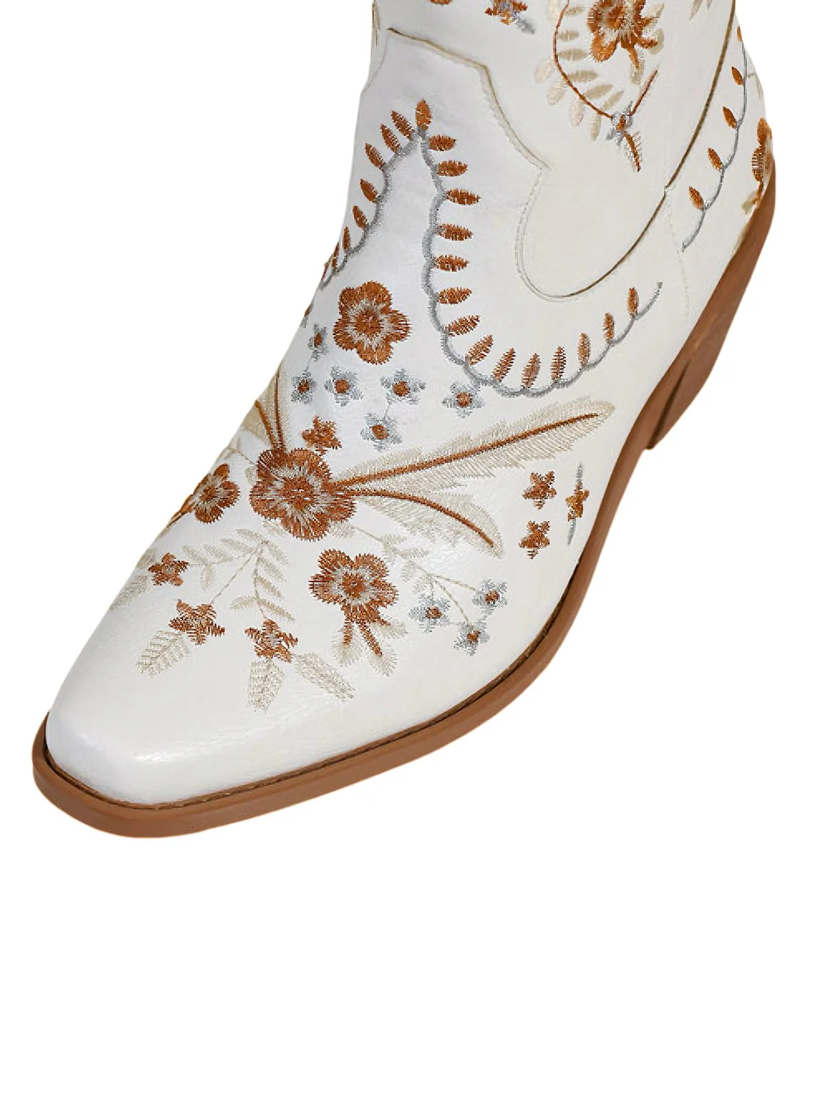 Vintage Embroidered Western Style Cowboy Boots - Image 5