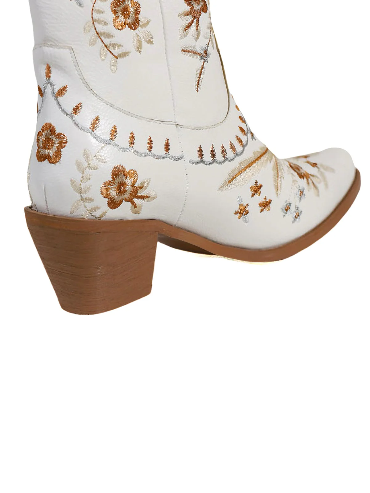 Vintage Embroidered Western Style Cowboy Boots - Image 6