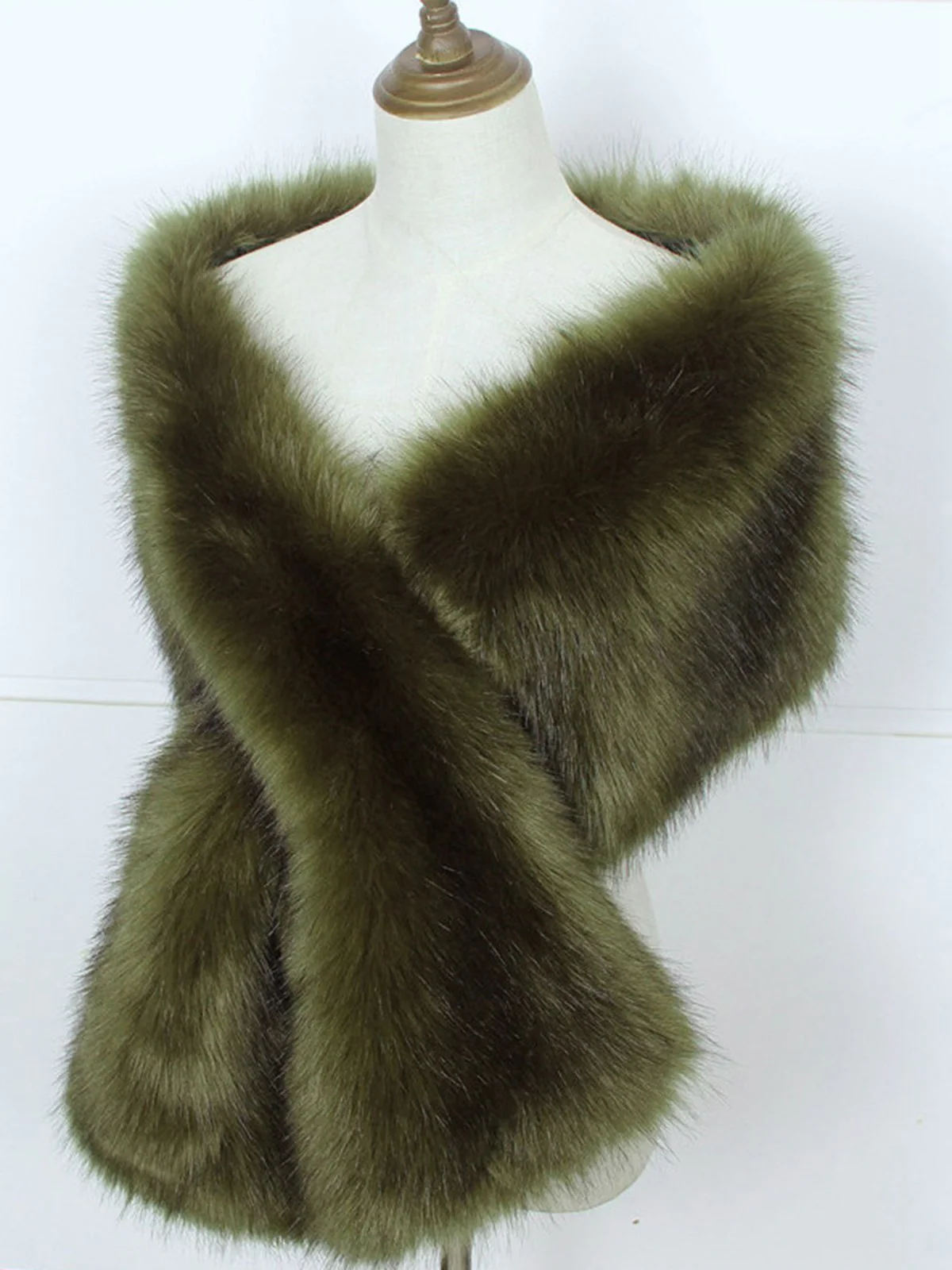 Vintage Faux Fur Cape Scarf - Image 2