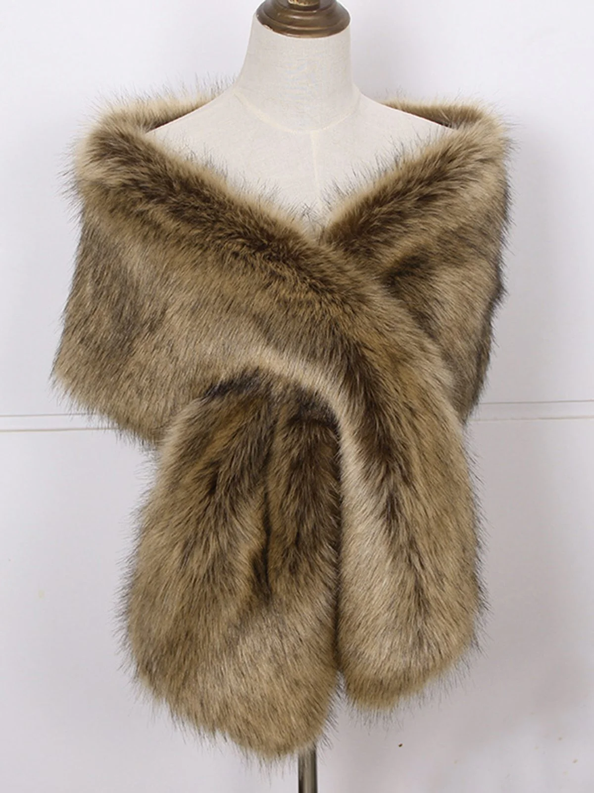 Vintage Faux Fur Cape Scarf - Image 3