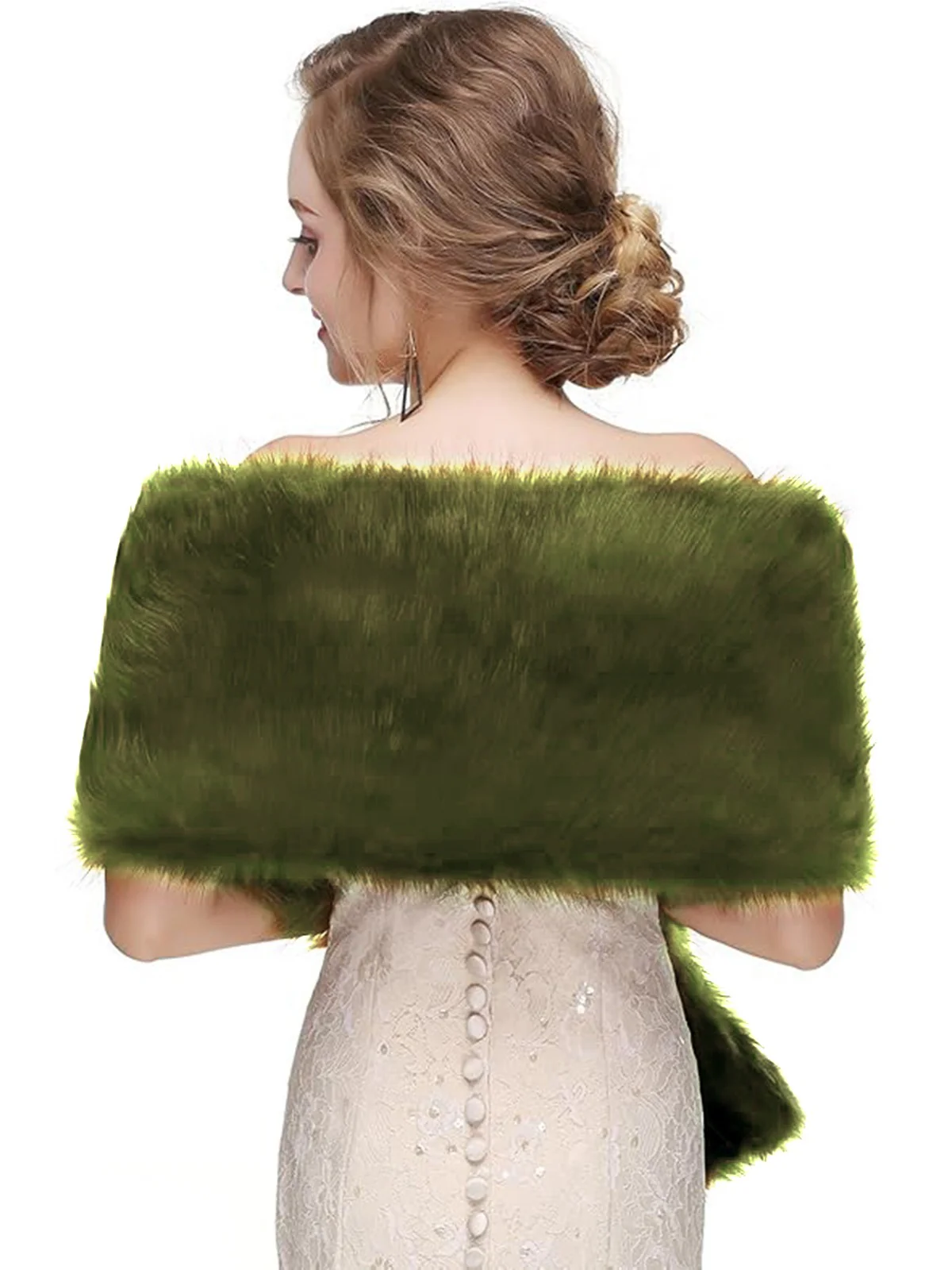 Vintage Faux Fur Cape Scarf - Image 6