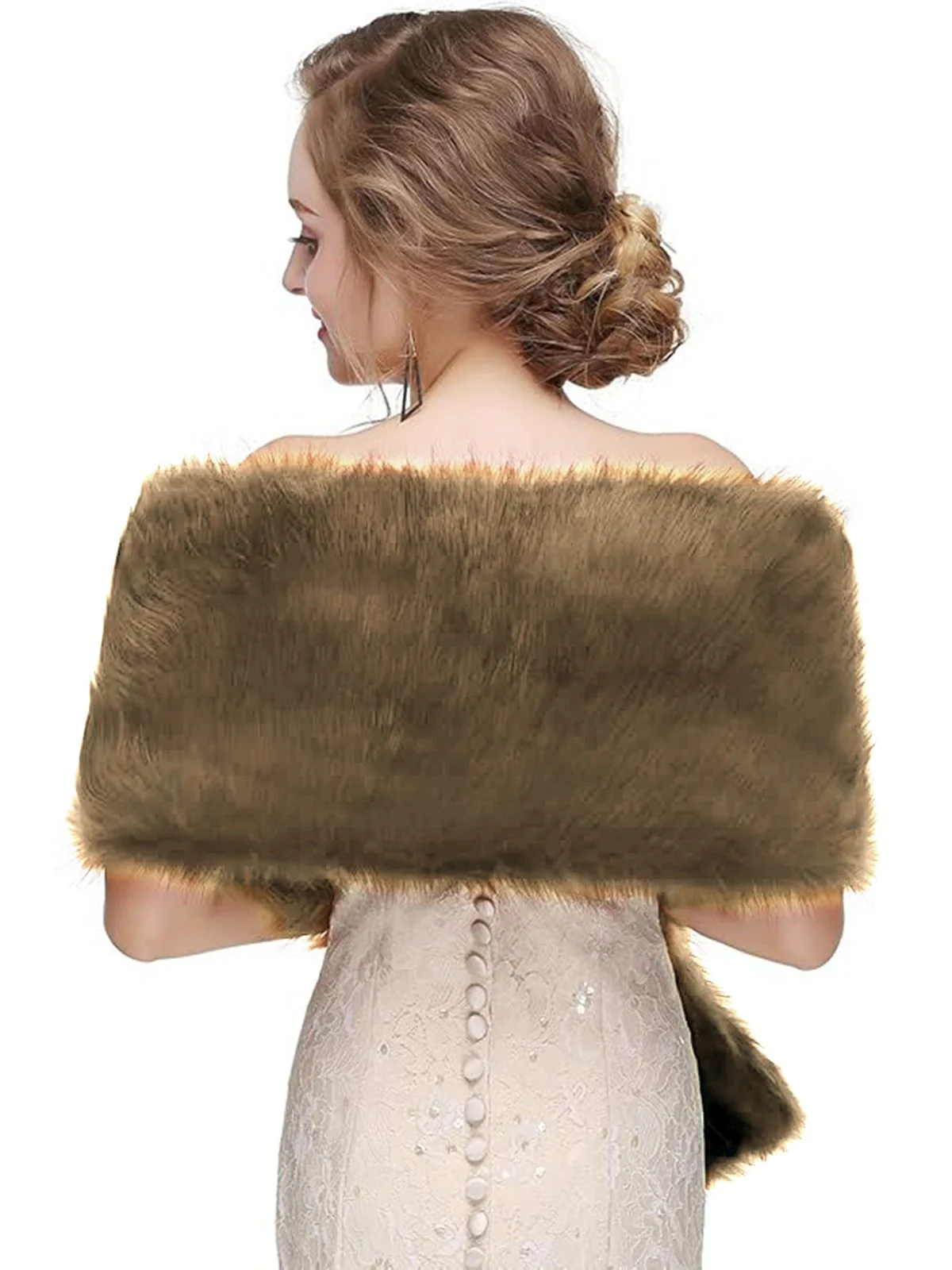 Vintage Faux Fur Cape Scarf - Image 7