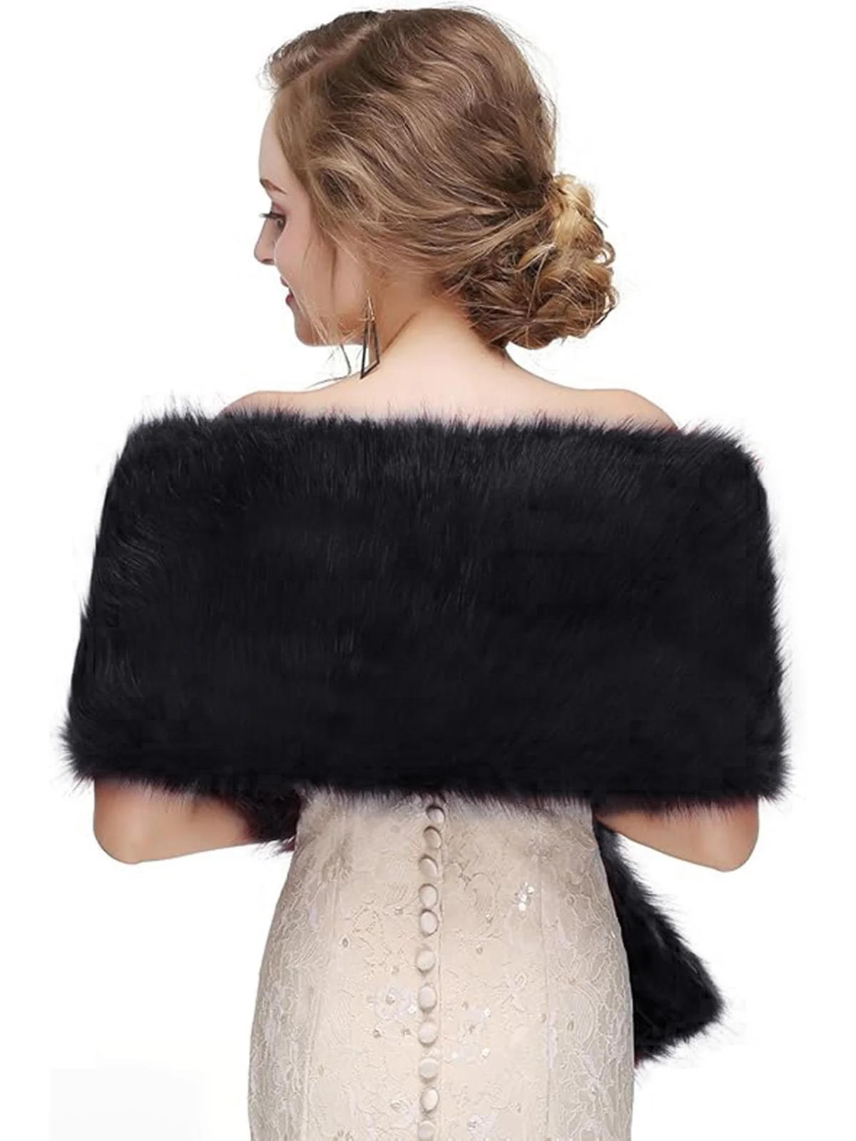 Vintage Faux Fur Cape Scarf - Image 8