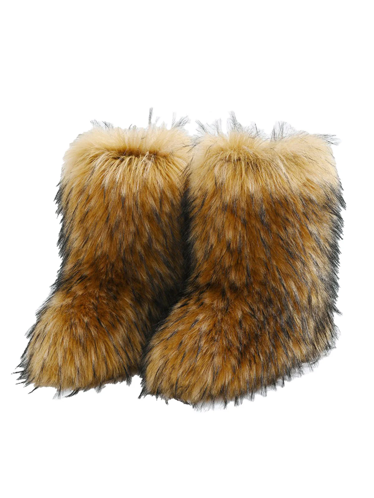 Vintage Faux Fur Winter Snow Boots - Image 2