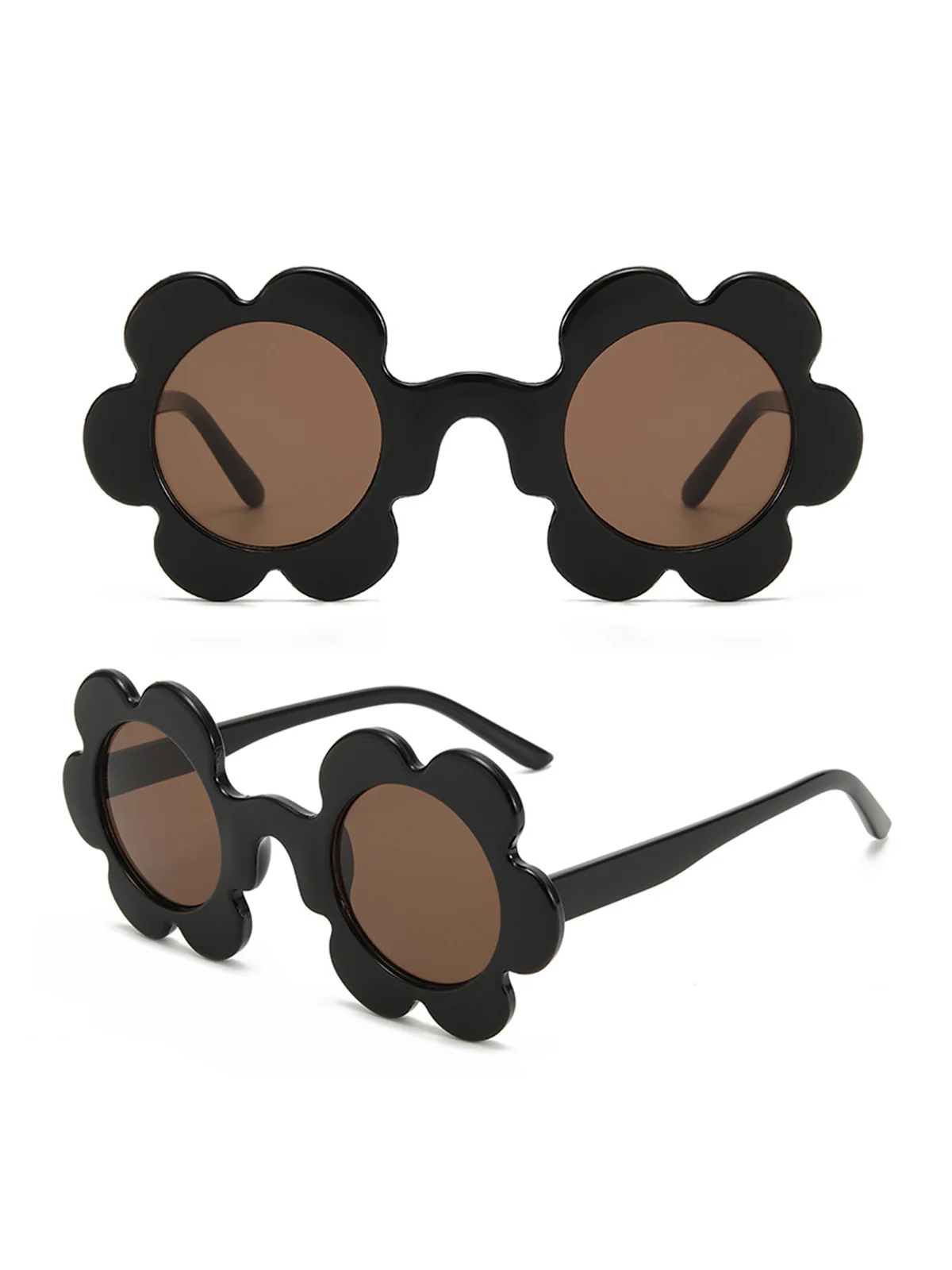 Vintage Flower Border Frame Sunglasses - Image 4
