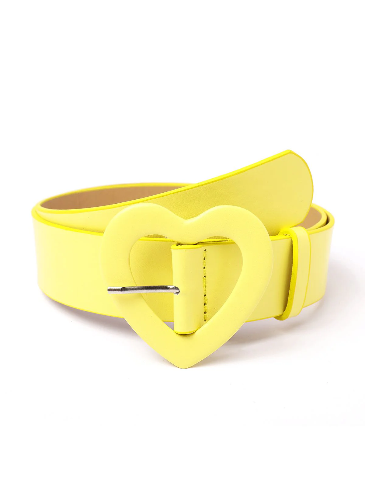 Vintage Heart Buckle Leather Belt - Image 4
