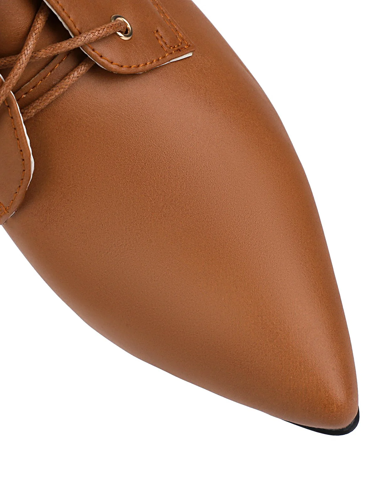 Vintage Lace-Up Kitten Heel Ankle Boots - Image 14
