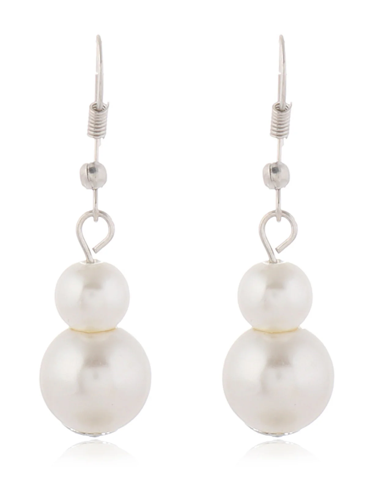 Vintage Layered Pearl Necklace & Earring Set - Image 2