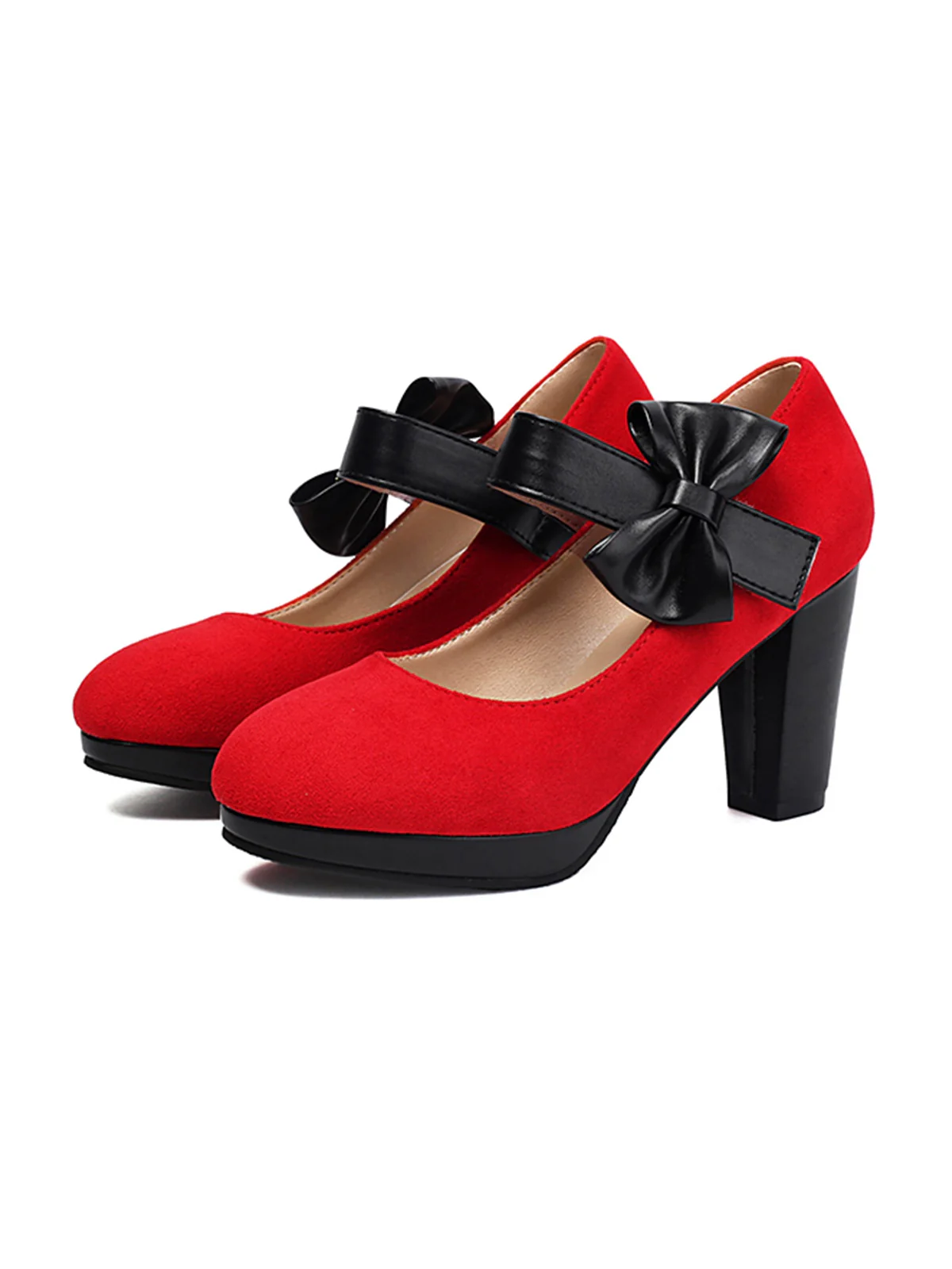 Vintage Mary Jane Bow Chunky Heel Shoes - Image 11