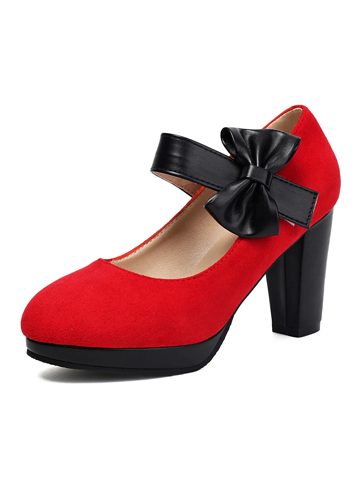 Vintage Mary Jane Bow Chunky Heel Shoes - Image 12