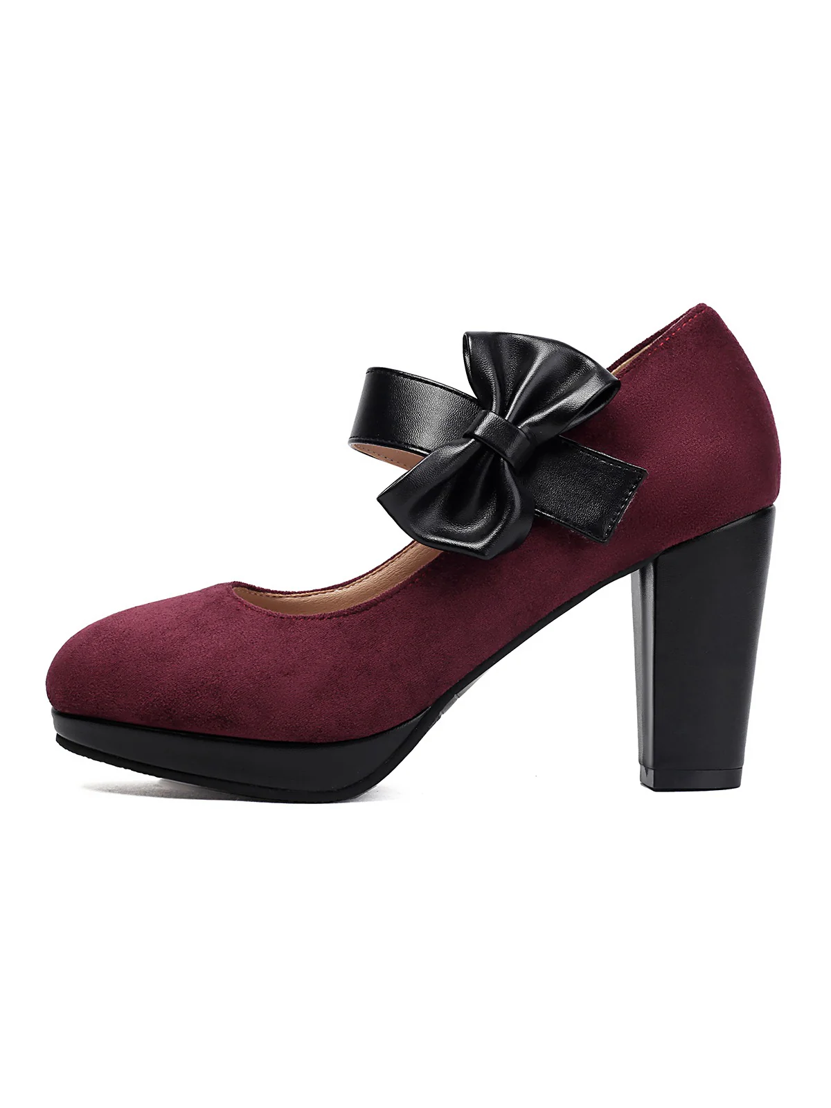 Vintage Mary Jane Bow Chunky Heel Shoes - Image 8