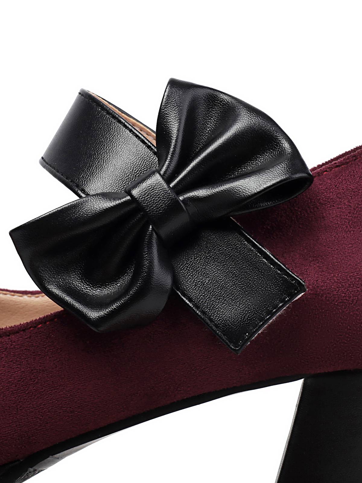 Vintage Mary Jane Bow Chunky Heel Shoes - Image 9