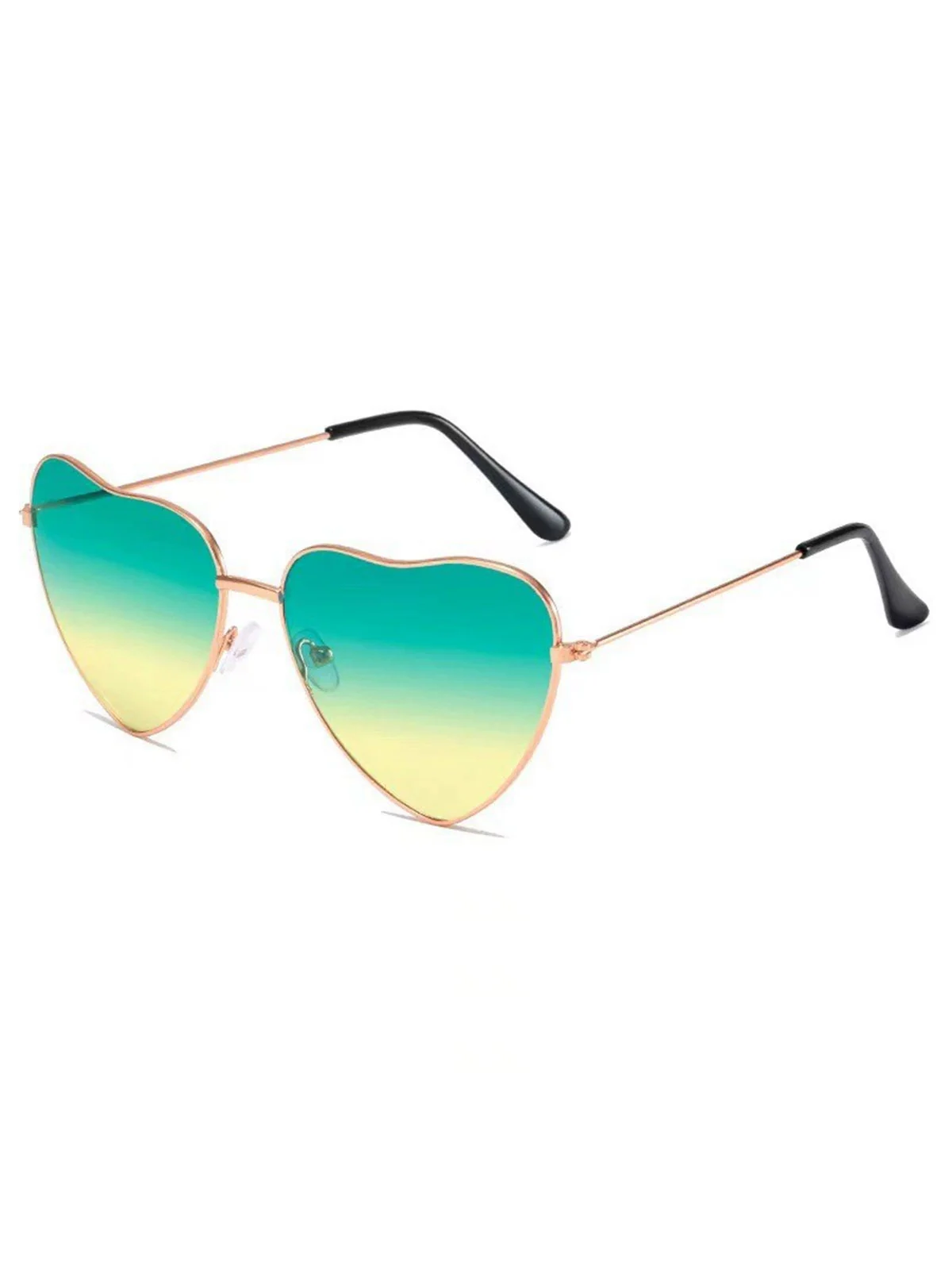 Vintage Metal Heart Frame Sunglasses - Image 5