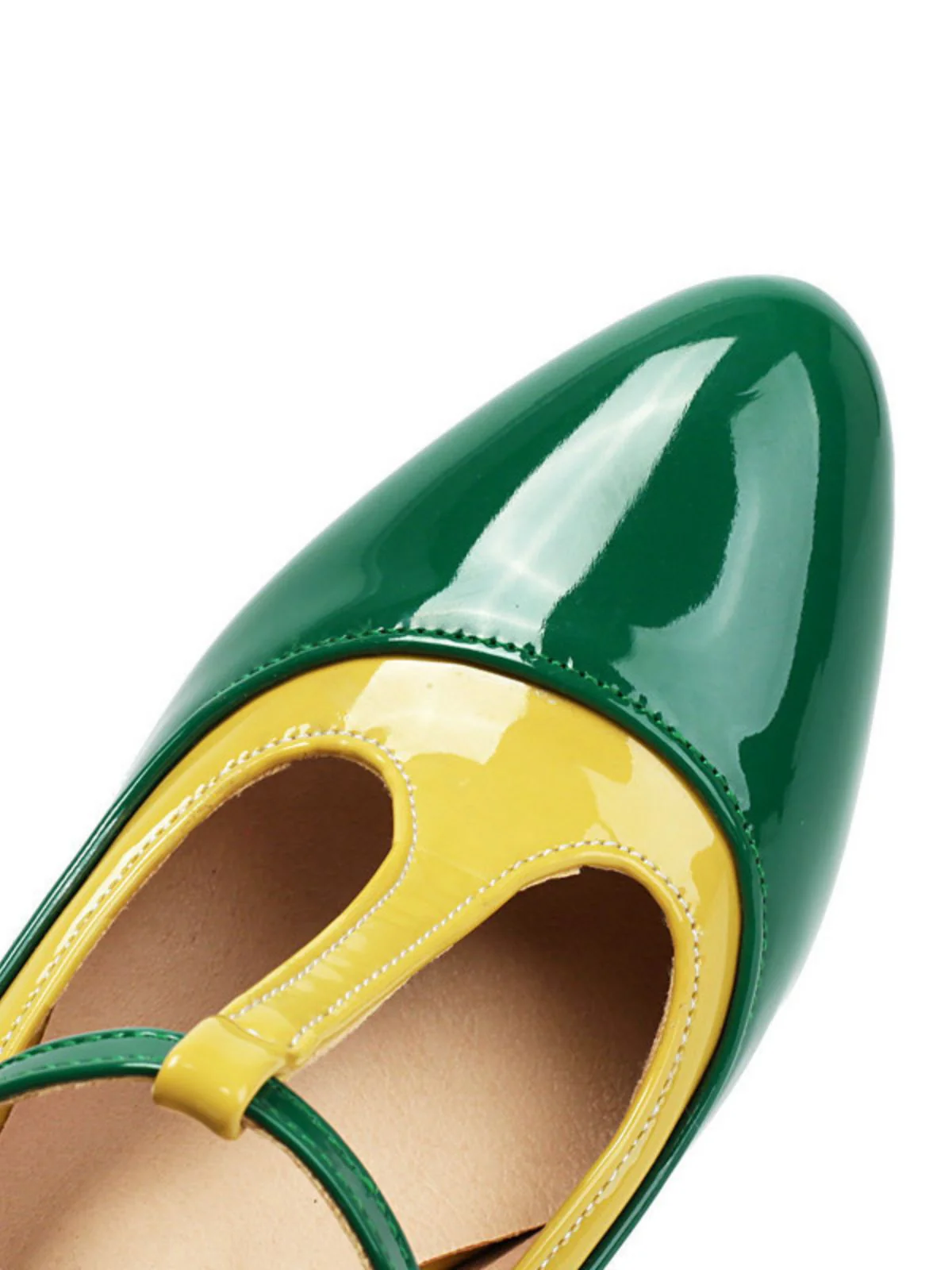 Vintage Patent Leather Pointed-Toe High Heels - Image 16