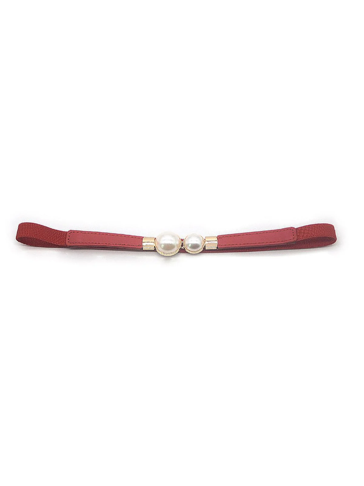 Vintage Pearl Buckle Thin Belt - Image 2