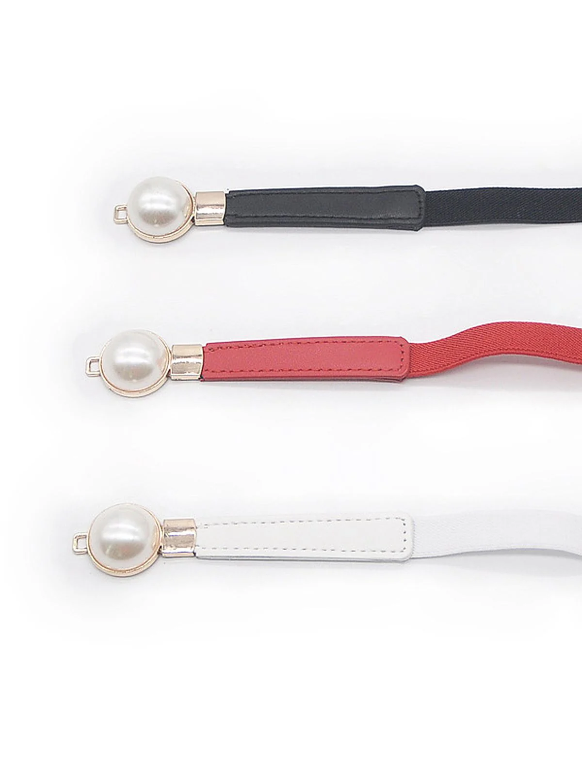 Vintage Pearl Buckle Thin Belt - Image 6