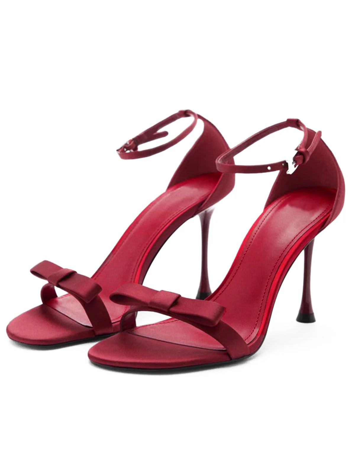 Vintage Plain Slip-On Pointed Toe High Heels - Image 4