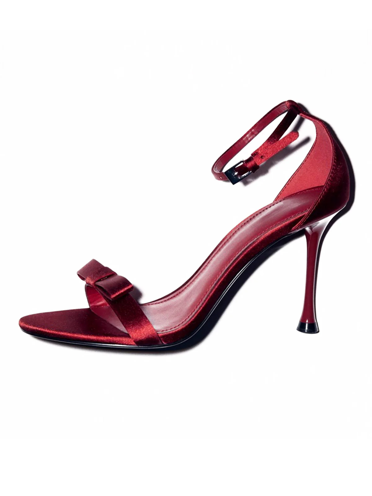 Vintage Plain Slip-On Pointed Toe High Heels - Image 5